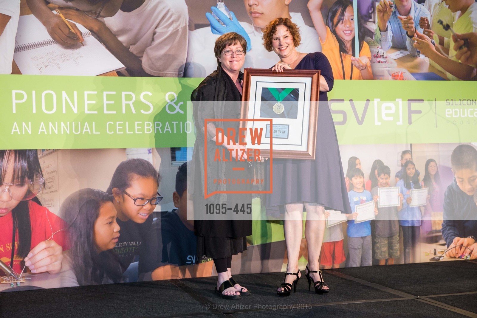 Tamara Hudgins, Colleen Cassity, Silicon Valley Education Foundation's PIONEERS & PURPOSE, Computer History Museum. 1401 N. Shoreline Blvd, November 4th, 2015,Drew Altizer, Drew Altizer Photography, full-service agency, private events, San Francisco photographer, photographer california