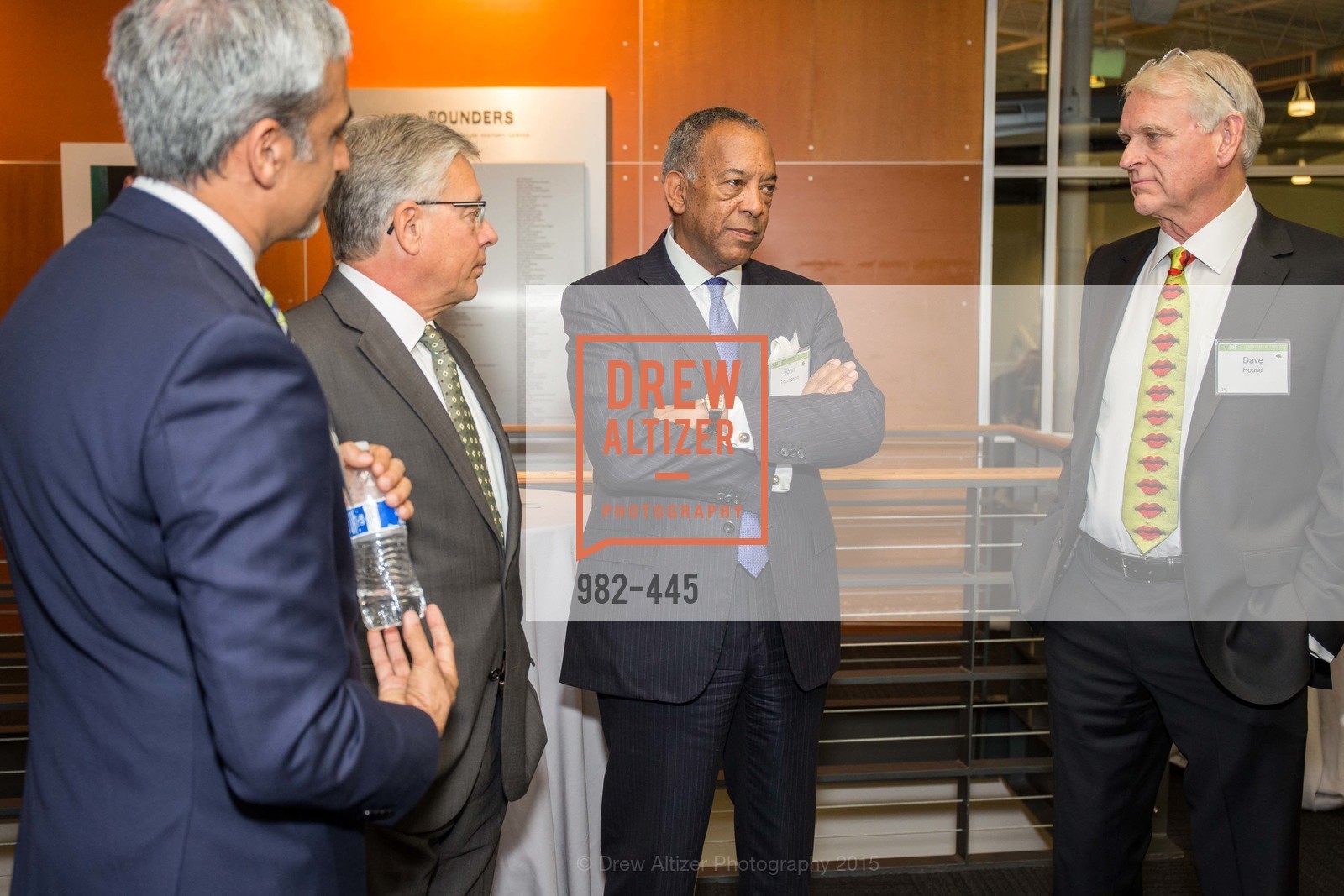 Paul Humphries, John W. Thompson, Dave House, Silicon Valley Education Foundation's PIONEERS & PURPOSE, Computer History Museum. 1401 N. Shoreline Blvd, November 4th, 2015,Drew Altizer, Drew Altizer Photography, full-service agency, private events, San Francisco photographer, photographer california