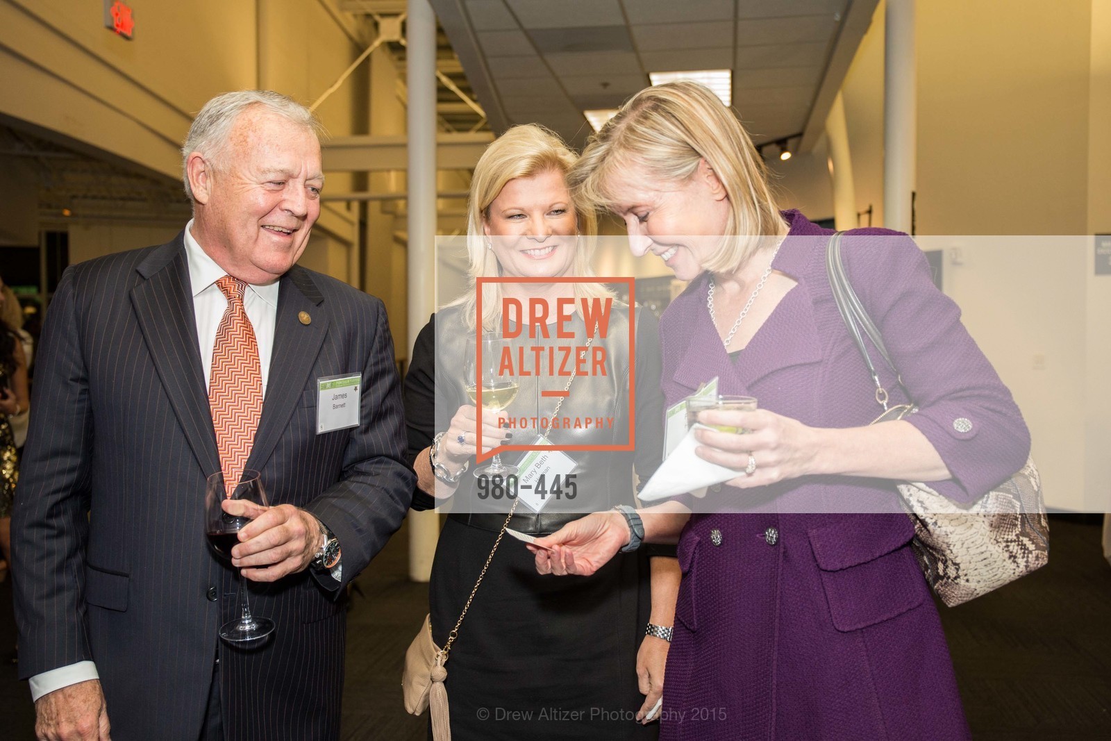 James Barnett, Mary Beth Holman, Patty Hatter, Silicon Valley Education Foundation's PIONEERS & PURPOSE, Computer History Museum. Computer History Museum, . 1401 N. Shoreline Blvd, November 4th, 2015, Photo #980-445 James Barnett, Mary Beth Holman, Patty Hatter, Photo #980-445
