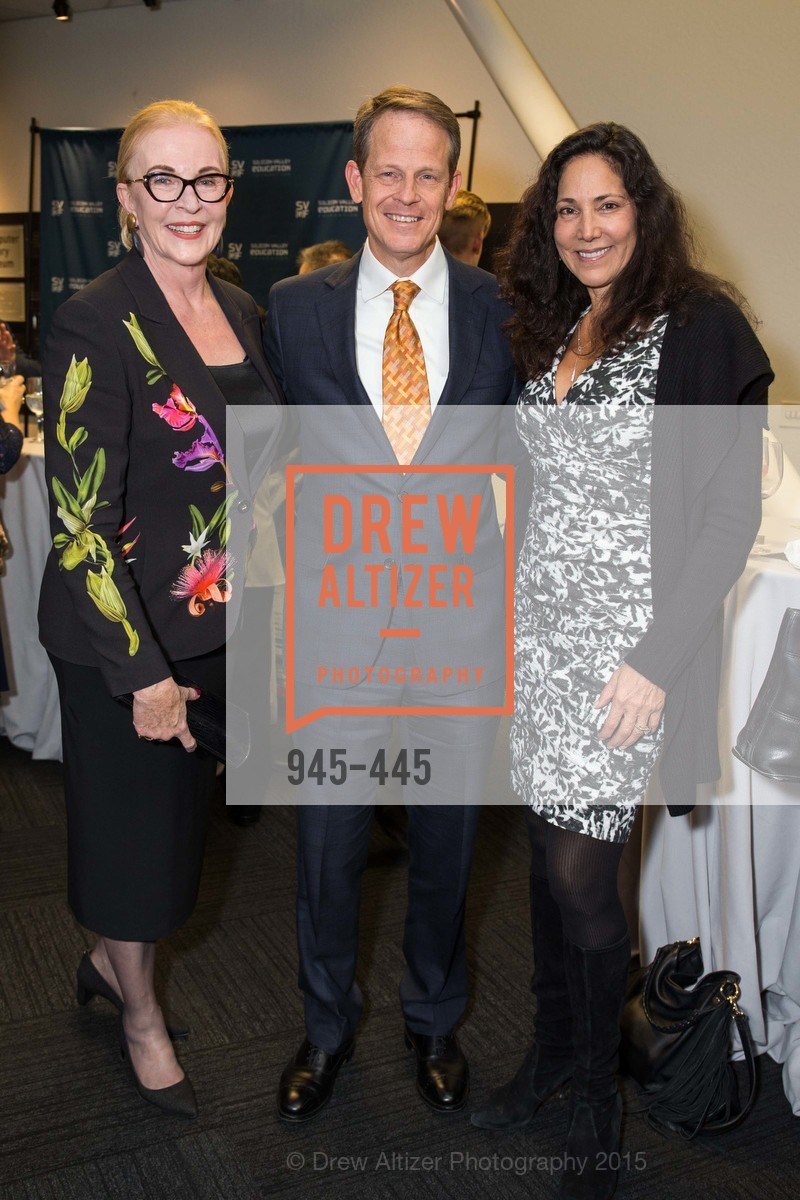 Sally Pera, Tim Ritchie, Devyani Kamdar, Silicon Valley Education Foundation's PIONEERS & PURPOSE, Computer History Museum. Computer History Museum, . 1401 N. Shoreline Blvd, November 4th, 2015, Photo #945-445 Sally Pera, Tim Ritchie, Devyani Kamdar, Photo #945-445