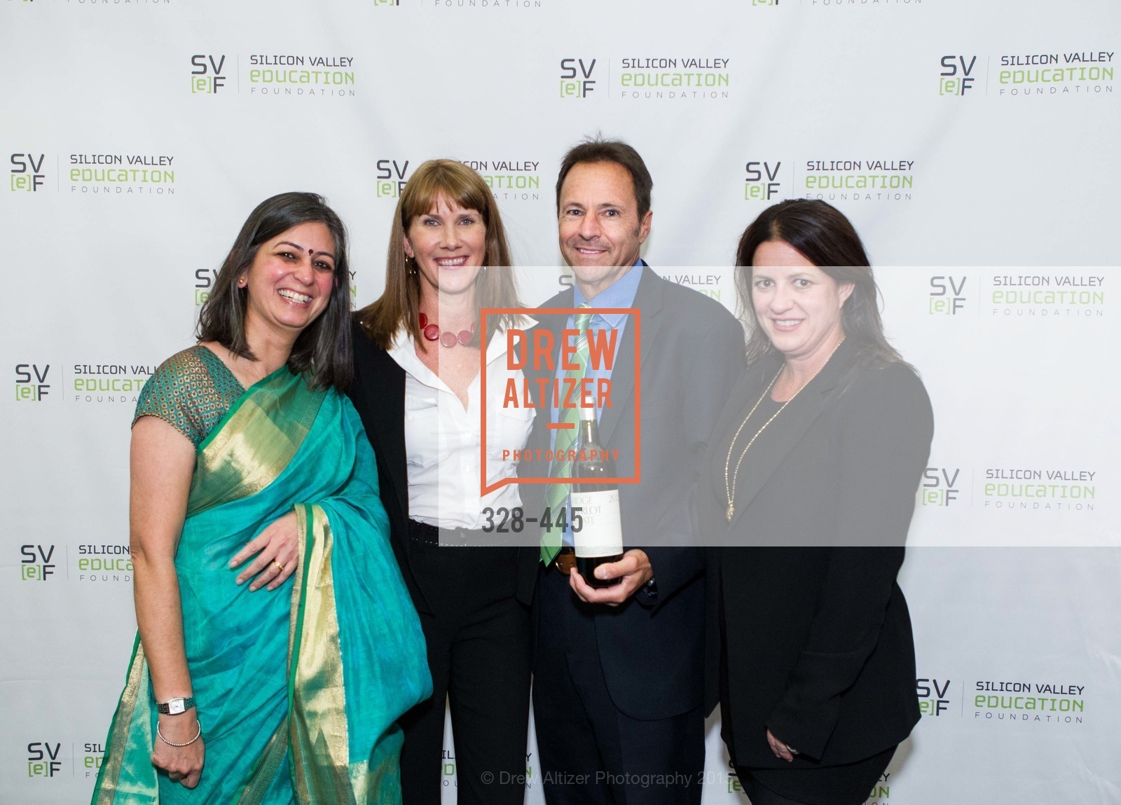 Arati Nagaraj, Megan Metz, Tim Bussey, Keiki McKay, Silicon Valley Education Foundation's PIONEERS & PURPOSE, Computer History Museum. Computer History Museum, . 1401 N. Shoreline Blvd, November 4th, 2015, Photo #328-445 Arati Nagaraj, Megan Metz, Tim Bussey, Keiki McKay, Photo #328-445