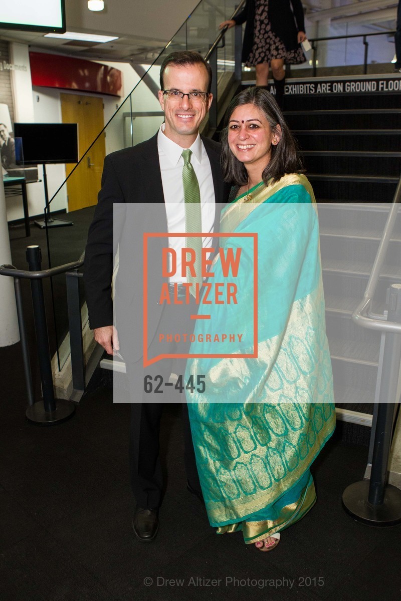 Marc Berman, Arati Nagaraj, Silicon Valley Education Foundation's PIONEERS & PURPOSE, Computer History Museum. 1401 N. Shoreline Blvd, November 4th, 2015,Drew Altizer, Drew Altizer Photography, full-service agency, private events, San Francisco photographer, photographer california