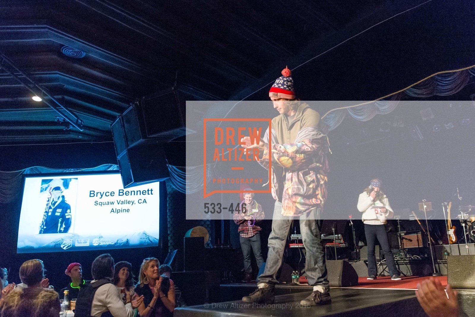 Bryce Bennett, U.S. Ski and Snowboard Foundation's Snow Ball, Bimbo's 365 Club. 1025 Columbus Ave, November 7th, 2015,Drew Altizer, Drew Altizer Photography, full-service agency, private events, San Francisco photographer, photographer california