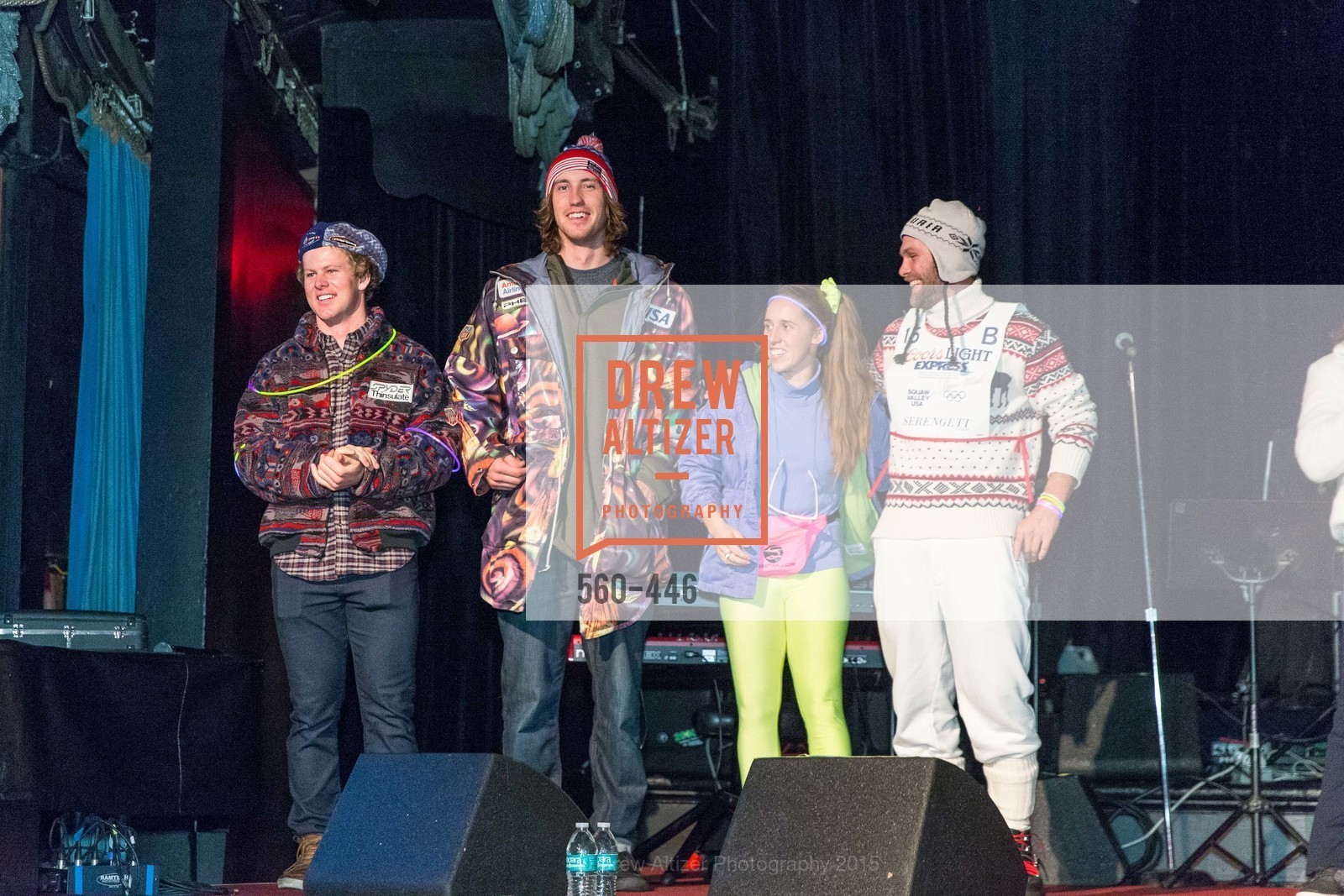 Erik Arvidsson, Bryce Bennett, Maddie Bowman, Travis Ganong, U.S. Ski and Snowboard Foundation's Snow Ball, Bimbo's 365 Club. 1025 Columbus Ave, November 7th, 2015,Drew Altizer, Drew Altizer Photography, full-service agency, private events, San Francisco photographer, photographer california