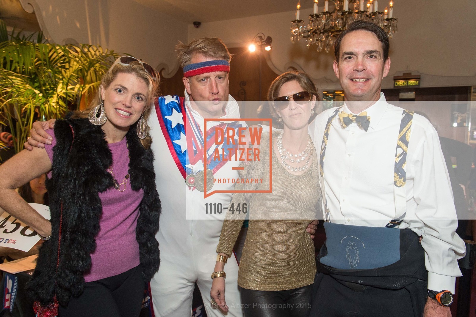 Mindy Fishbyne, Rodes Fishbyne, Claire Alt, Eric Alt, U.S. Ski and Snowboard Foundation's Snow Ball, Bimbo's 365 Club. Bimbo's 365 Club, . 1025 Columbus Ave, November 7th, 2015, Photo #1110-446 Mindy Fishbyne, Rodes Fishbyne, Claire Alt, Eric Alt, Photo #1110-446