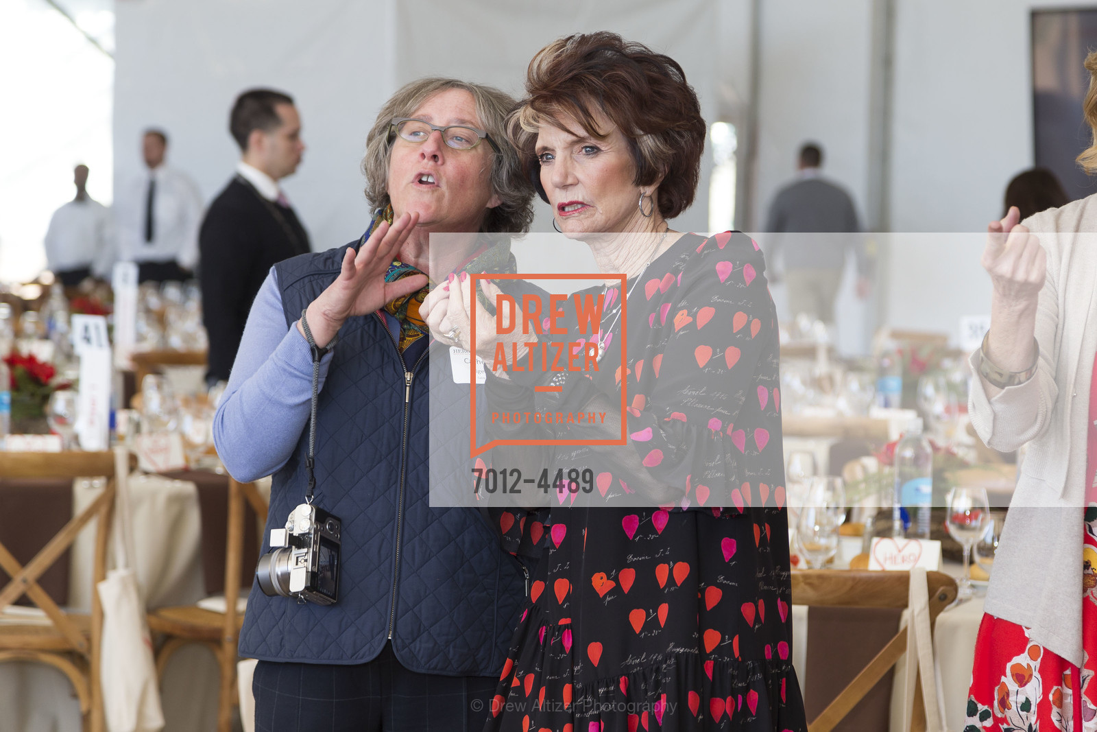 Catherine Bigelow, Judy Guggenheim, Heroes and Hearts Luncheon 2018, AT&T Park, Photo #7012-4489 Catherine Bigelow, Judy Guggenheim, Photo #7012-4489