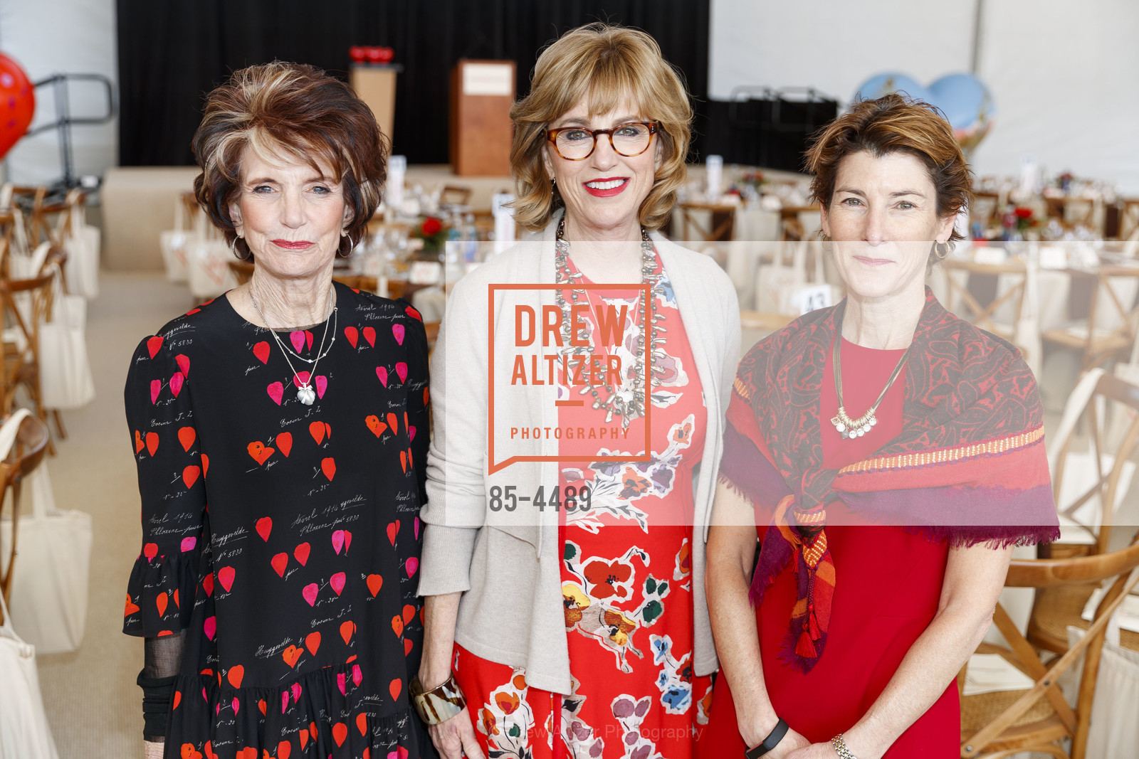 Judy Guggenhime, Connie Shanahan, Susan Ehrlich, Heroes and Hearts Luncheon 2018, AT&T Park, Photo #85-4489 Judy Guggenhime, Connie Shanahan, Susan Ehrlich, Photo #85-4489