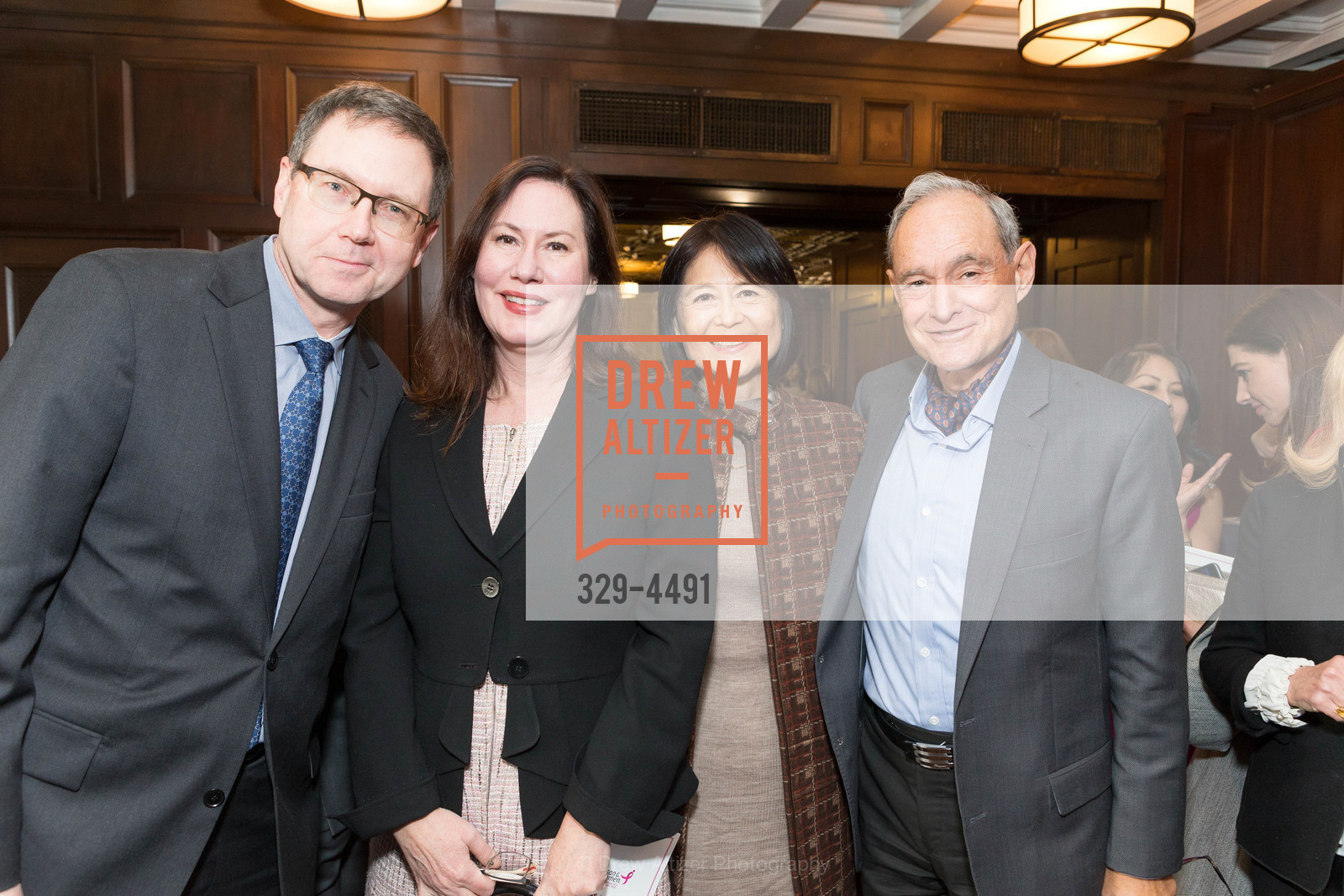 Paul Duryea, Susan Solinsky, Lita Sam Vargas, Alan Givens, Susan G. Komen Visionary Awards Luncheon, Julia Morgan Ballroom. 465 California St, San Francisco, CA 94104, Photo #329-4491 Paul Duryea, Susan Solinsky, Lita Sam Vargas, Alan Givens, Photo #329-4491
