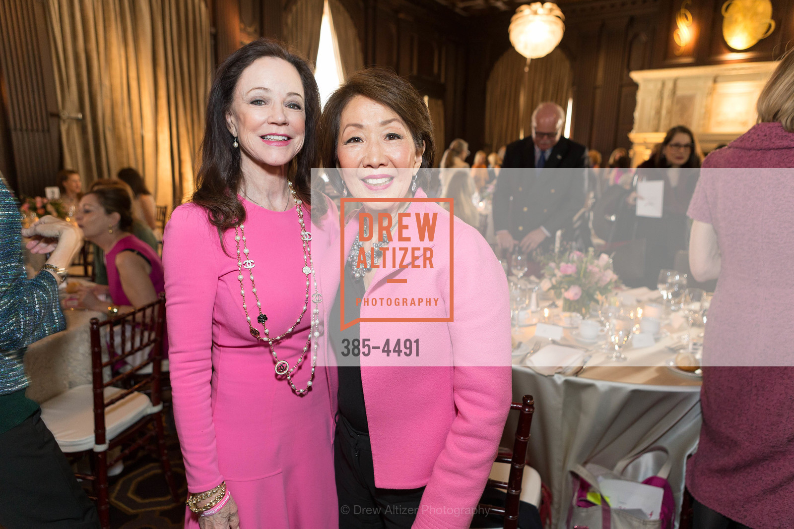 Gail DeMartin Hahn, Jan Yanehiro, Susan G. Komen Visionary Awards Luncheon, Julia Morgan Ballroom. 465 California St, San Francisco, CA 94104, Photo #385-4491 Gail DeMartin Hahn, Jan Yanehiro, Photo #385-4491