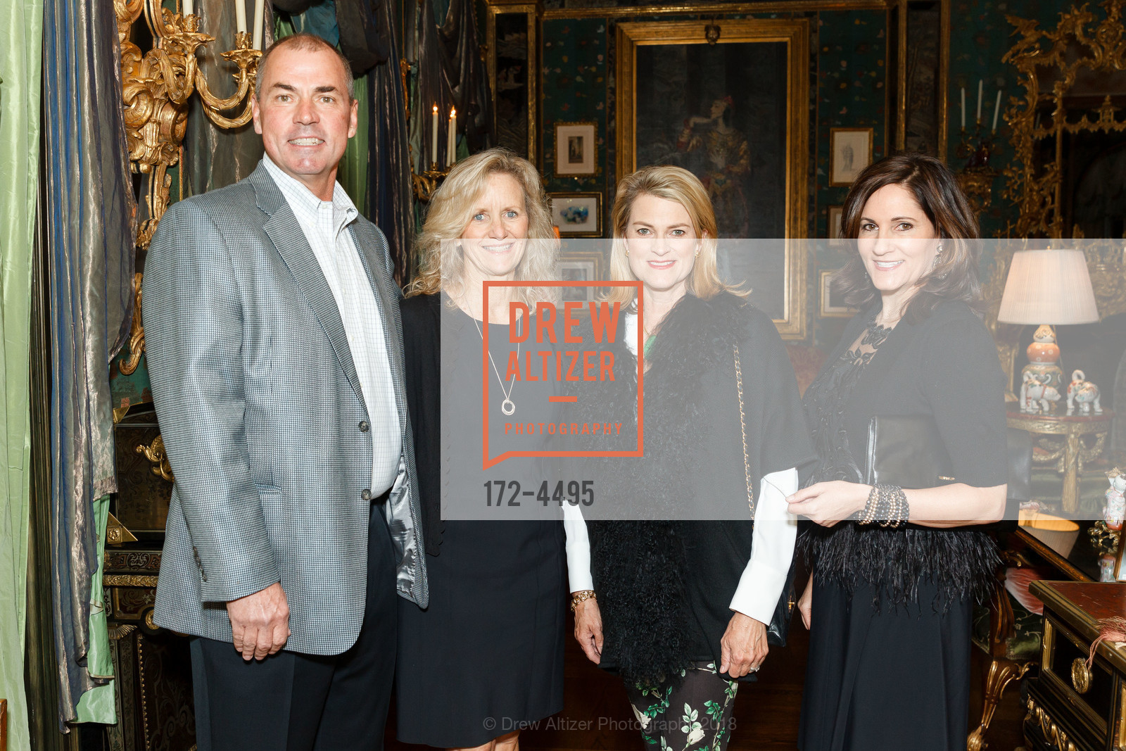 Kurt Hagfeldt, Melissa Hagfeldt, Amy Kelly, Kathleen Cooper, Gordon and Ann Getty Host the St. Ignatius Chairman Circle, Private Residence, February 15th, 2018, Photo #172-4495 Kurt Hagfeldt, Melissa Hagfeldt, Amy Kelly, Kathleen Cooper, Photo #172-4495