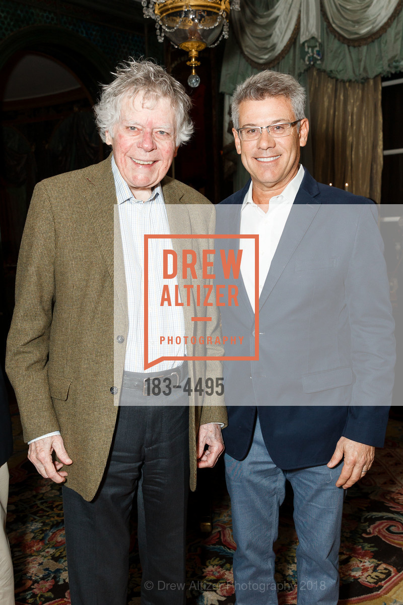 Gordon P. Getty, Don Tarantino, Gordon and Ann Getty Host the St. Ignatius Chairman Circle, Private Residence, February 15th, 2018, Photo #183-4495 Gordon P. Getty, Don Tarantino, Photo #183-4495