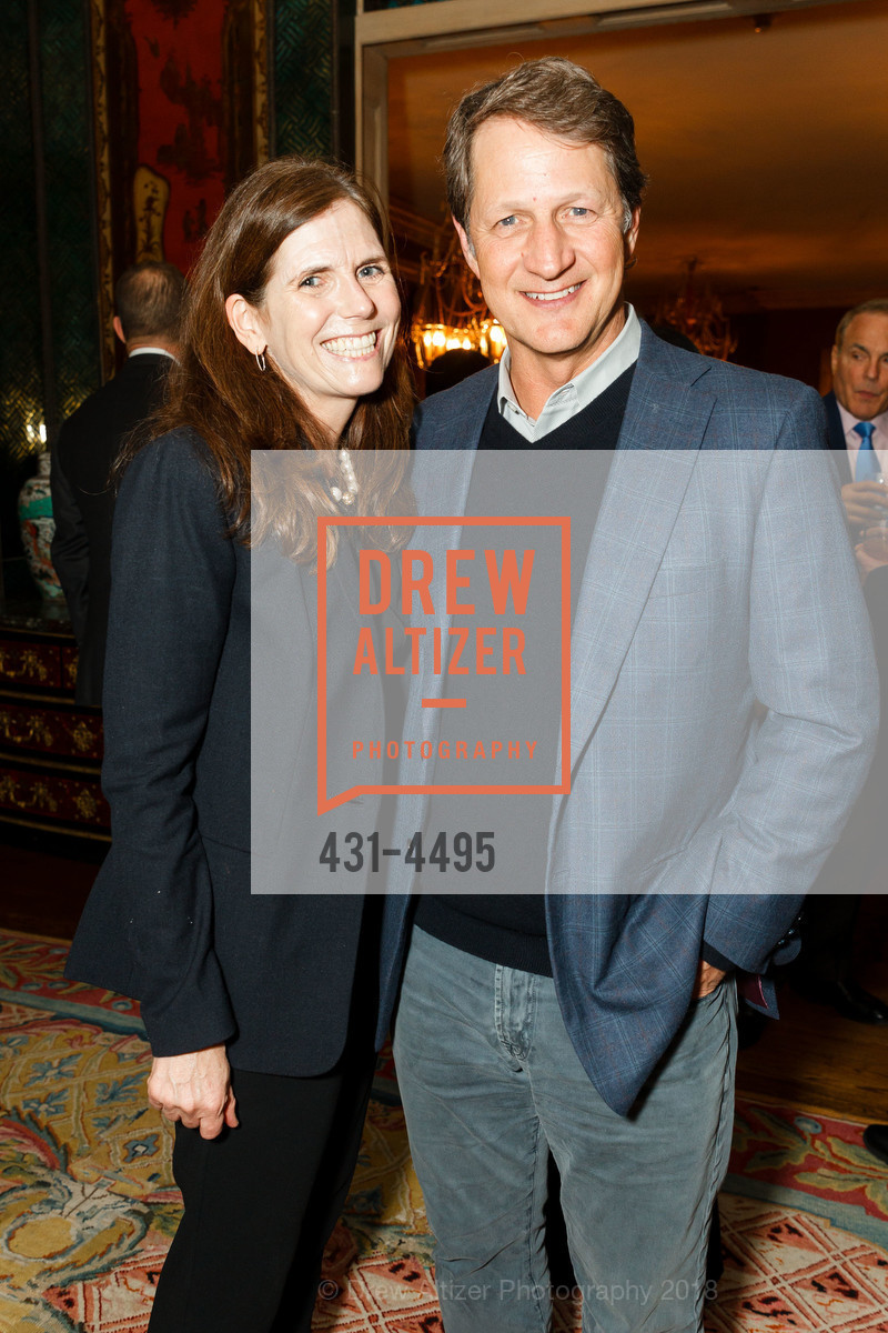 Jennifer Ryan, Chris Kostanecki, Gordon and Ann Getty Host the St. Ignatius Chairman Circle, Private Residence, February 15th, 2018, Photo #431-4495 Jennifer Ryan, Chris Kostanecki, Photo #431-4495