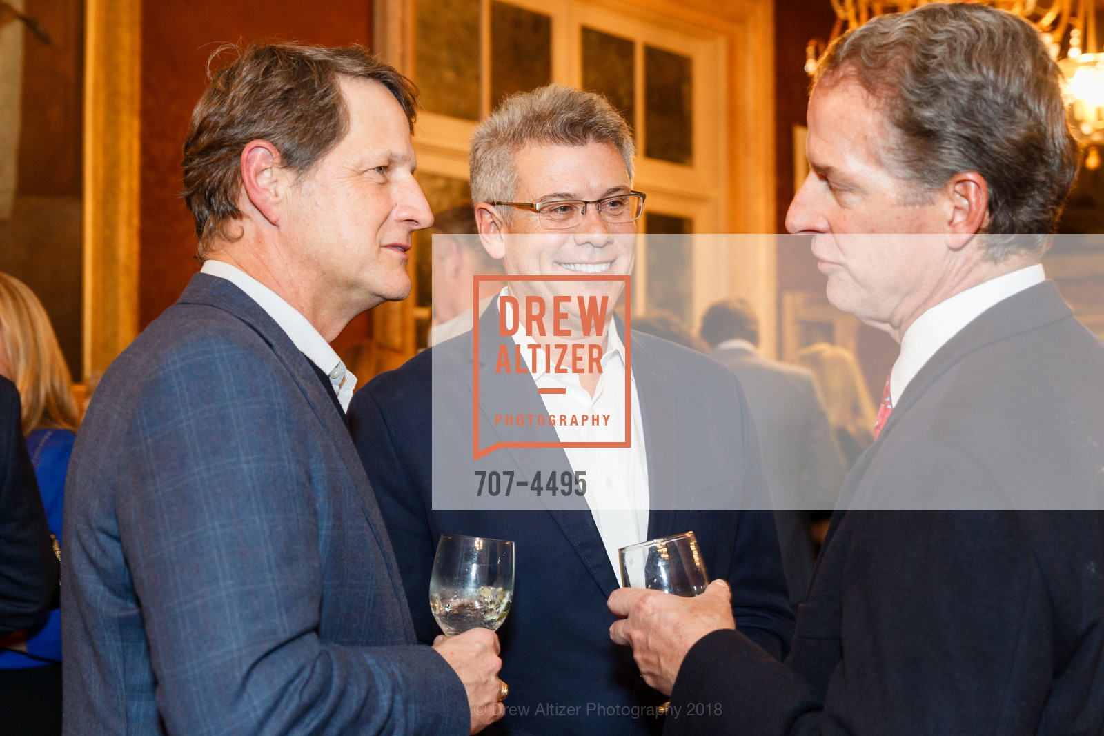 Chris Kostanecki, Don Tarantino, Gordon and Ann Getty Host the St. Ignatius Chairman Circle, Private Residence, February 15th, 2018, Photo #707-4495 Chris Kostanecki, Don Tarantino, Photo #707-4495