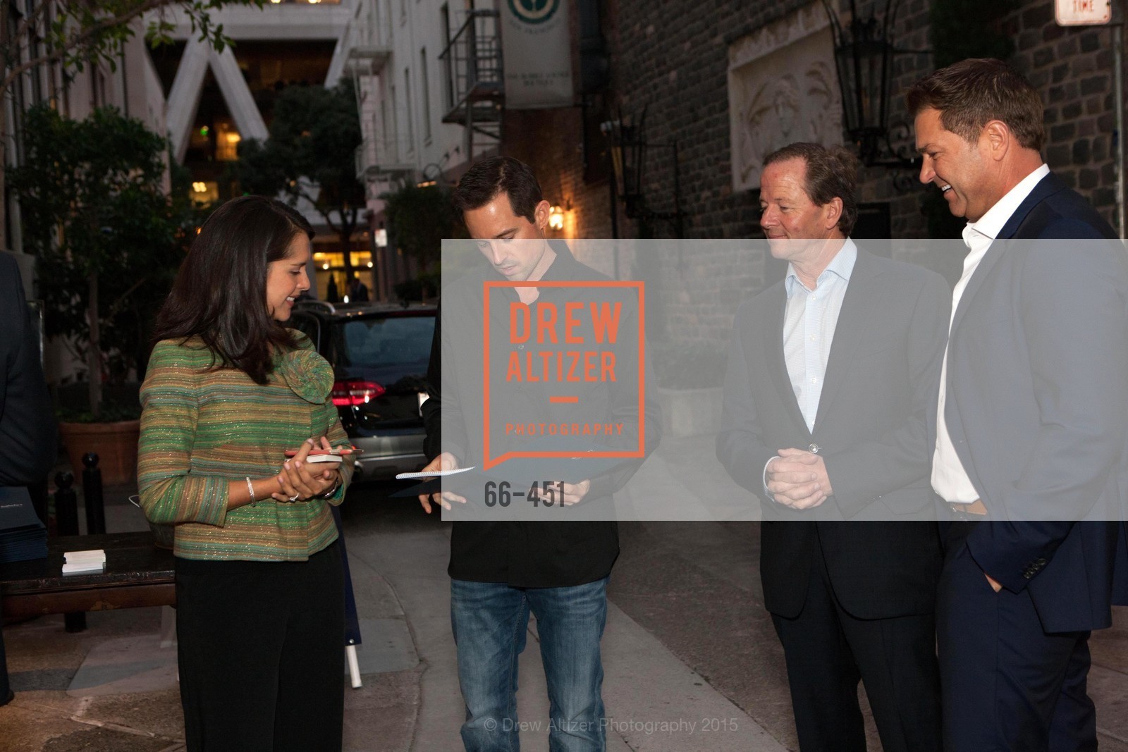 Tatiana McWilliams, Trenor Askew, Graham Sarasy, Michael Pavelka, Healdsburg Dream Estates Cocktail Party, Taylor Lombardo. Taylor Lombardo, . 40 Hotaling Place, November 5th, 2015, Photo #66-451 Tatiana McWilliams, Trenor Askew, Graham Sarasy, Michael Pavelka, Photo #66-451