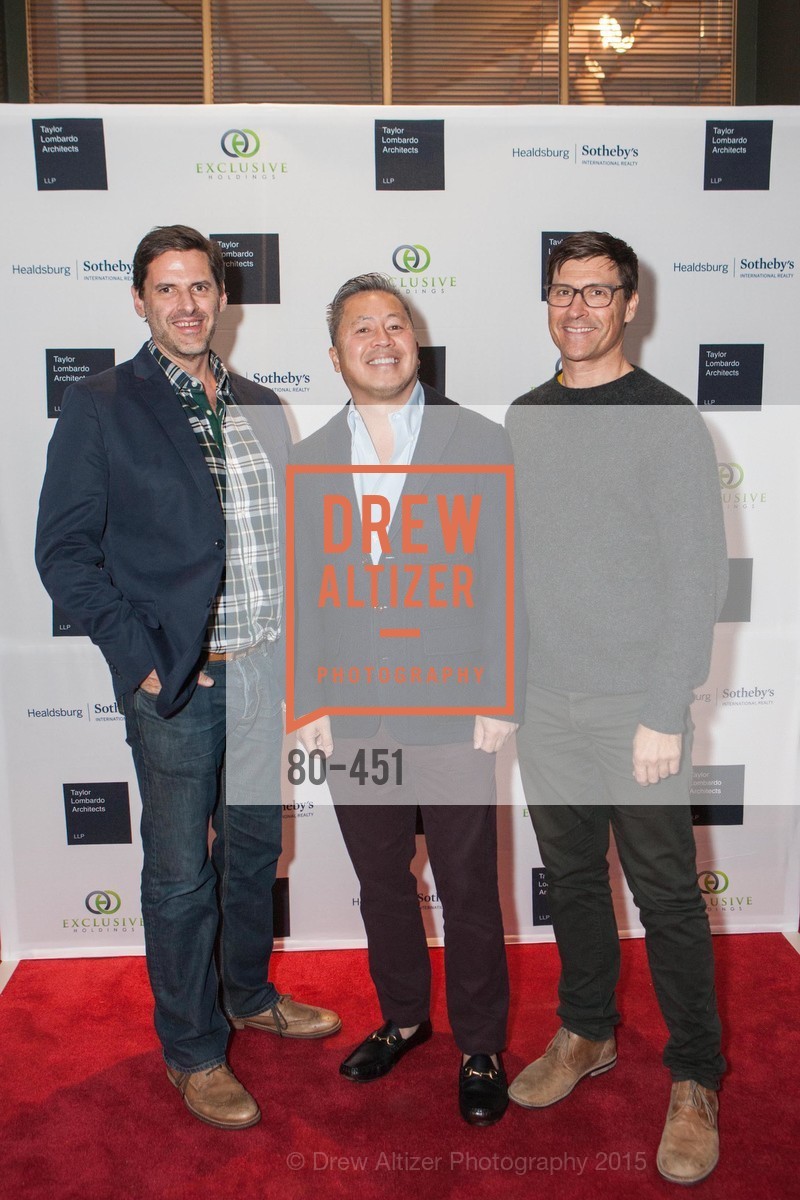 Kirk Gardner, Benjamin Dhong, Steve St. James, Healdsburg Dream Estates Cocktail Party, Taylor Lombardo. 40 Hotaling Place, November 5th, 2015,Drew Altizer, Drew Altizer Photography, full-service agency, private events, San Francisco photographer, photographer california