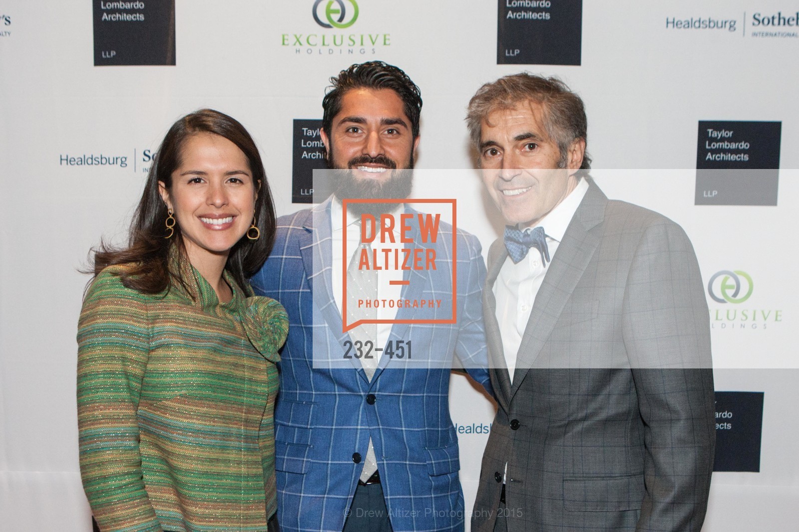 Tatiana McWilliams, Roh Habibi, Maurice Lambardo, Healdsburg Dream Estates Cocktail Party, Taylor Lombardo. Taylor Lombardo, . 40 Hotaling Place, November 5th, 2015, Photo #232-451 Tatiana McWilliams, Roh Habibi, Maurice Lambardo, Photo #232-451
