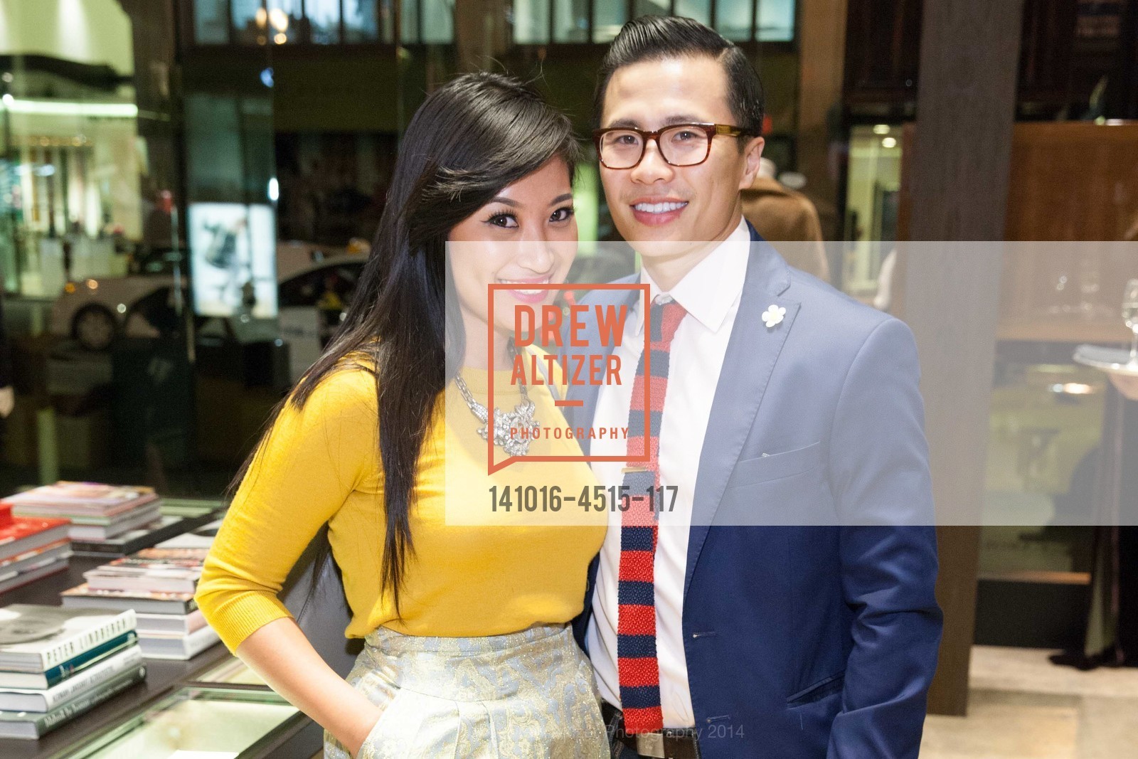 Monica Chieng, Jeff Tung, CAROLINA HERRERA Cocktail Reception Benefiting CHILDREN OF SHELTER, US, October 17th, 2014, Photo #141016-4515-117 Monica Chieng, Jeff Tung, Photo #141016-4515-117