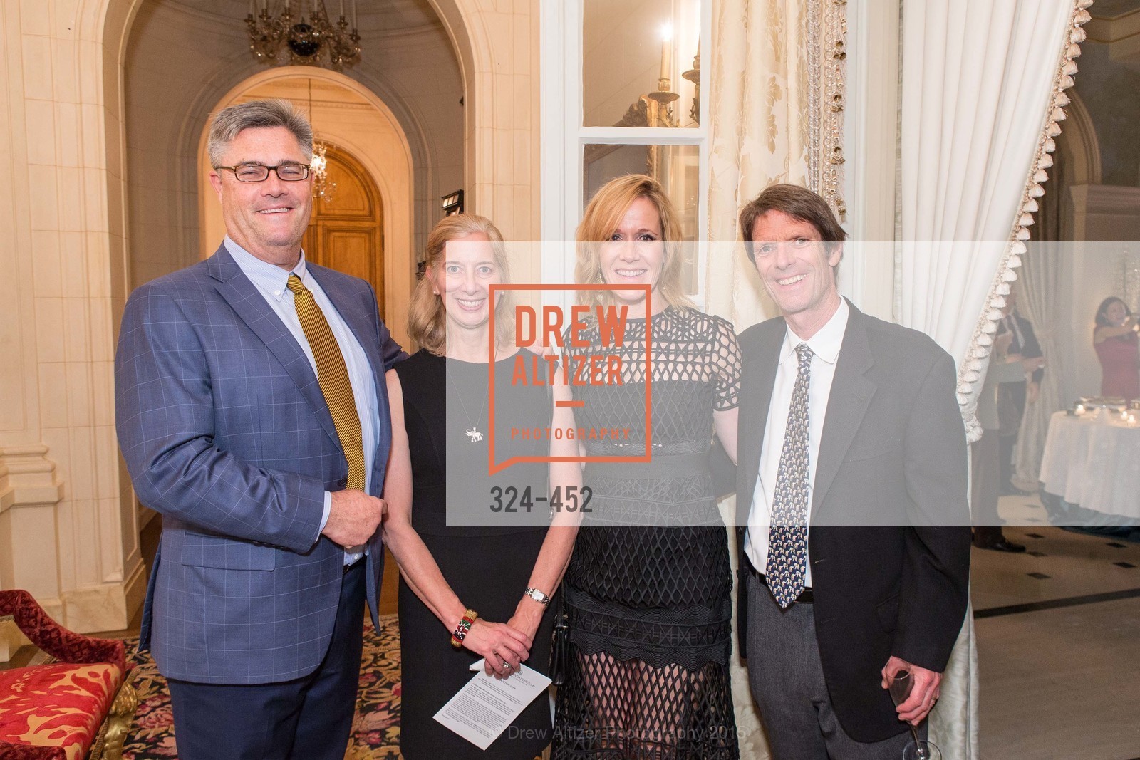 Eric Mathewson, Margaret McCarthy, Merriman Mathewson, Bob Wurth, Getty Hosts the Africa Foundation, Private Residence. Private Residence, . 2525 Van Ness St, November 5th, 2015, Photo #324-452 Eric Mathewson, Margaret McCarthy, Merriman Mathewson, Bob Wurth, Photo #324-452