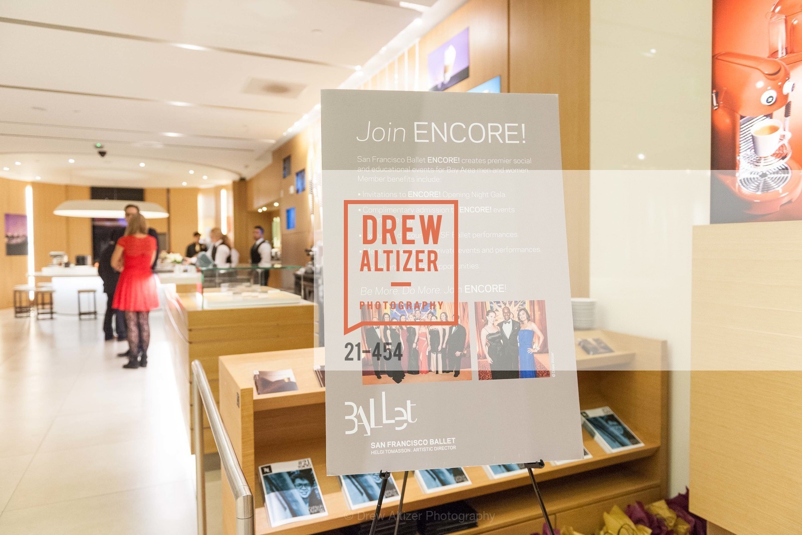 Atmosphere, 2014 SAN FRANCISCO BALLET ENCORE! Kick-Off Party, US. Nespresso Boutique Bar, 90 Grant Avenue, January 7th, 2014,Drew Altizer, Drew Altizer Photography, full-service event agency, private events, San Francisco photographer, photographer California