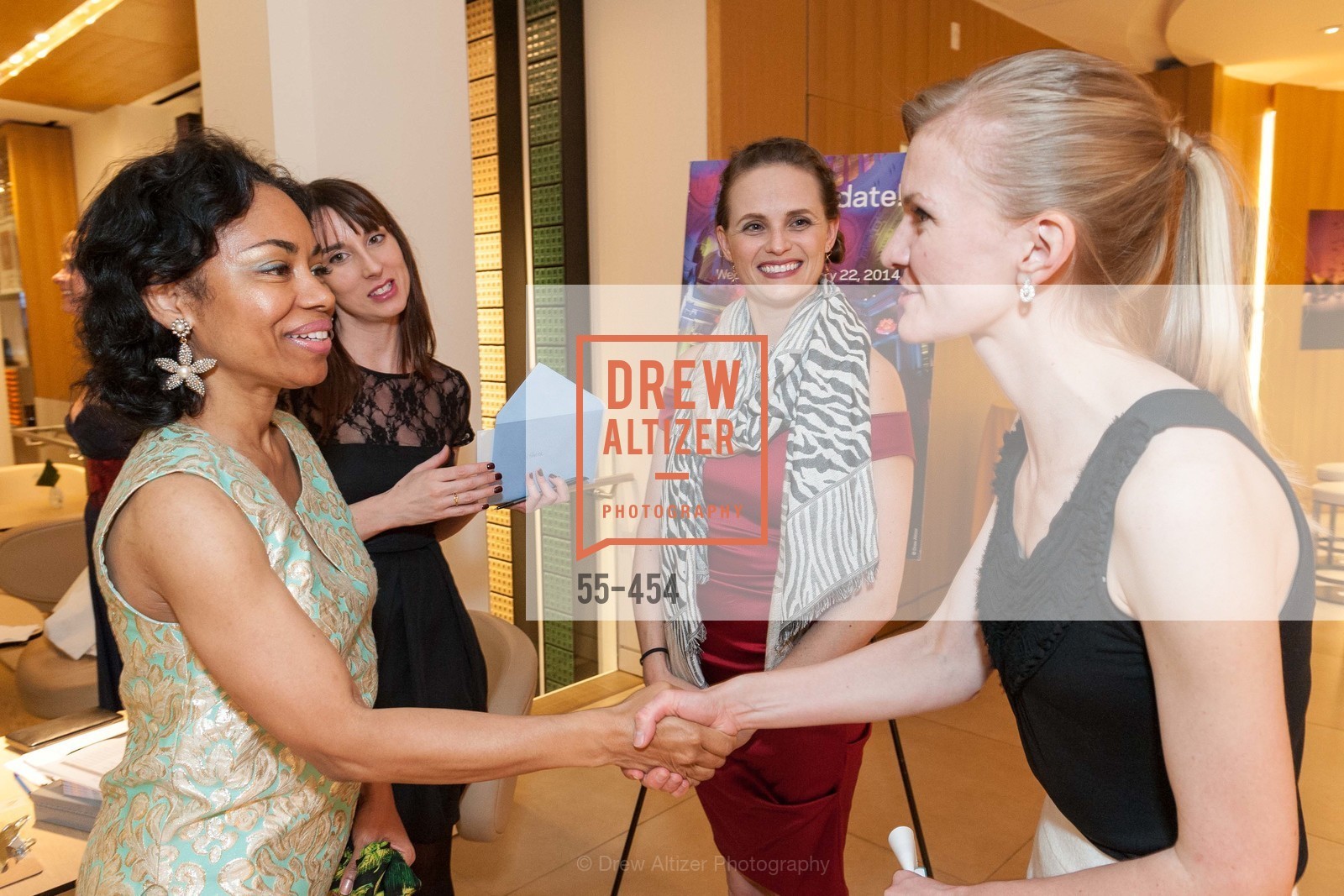 Tanya Powell, April Johnston, Alyson Blume, Greer Goings, 2014 SAN FRANCISCO BALLET ENCORE! Kick-Off Party, US. Nespresso Boutique Bar, 90 Grant Avenue, January 7th, 2014,Drew Altizer, Drew Altizer Photography, full-service agency, private events, San Francisco photographer, photographer california