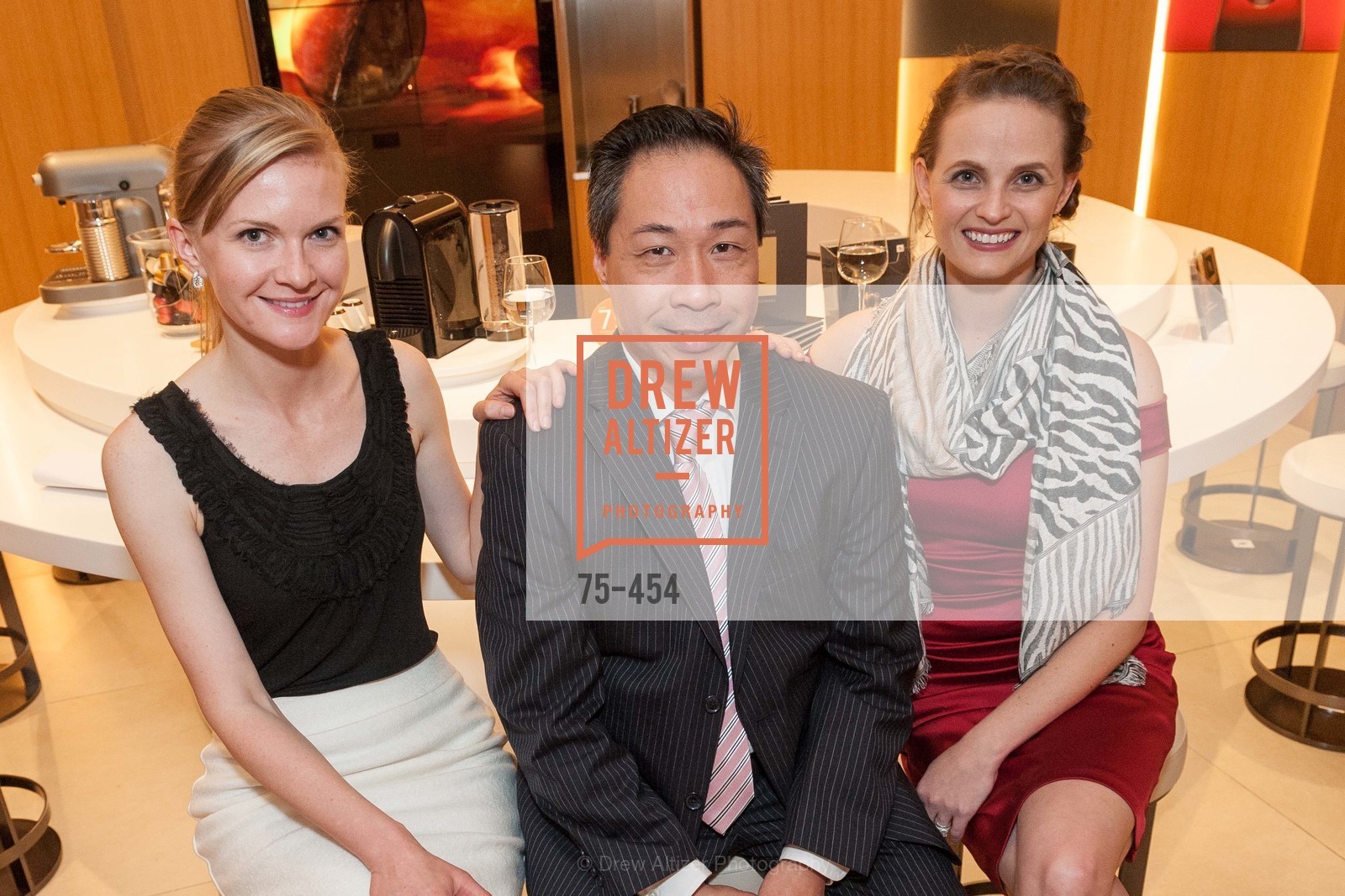 Greer Goings, Wilson Yan, Alyson Blume, 2014 SAN FRANCISCO BALLET ENCORE! Kick-Off Party, US. Nespresso Boutique Bar, 90 Grant Avenue, January 7th, 2014,Drew Altizer, Drew Altizer Photography, full-service agency, private events, San Francisco photographer, photographer california