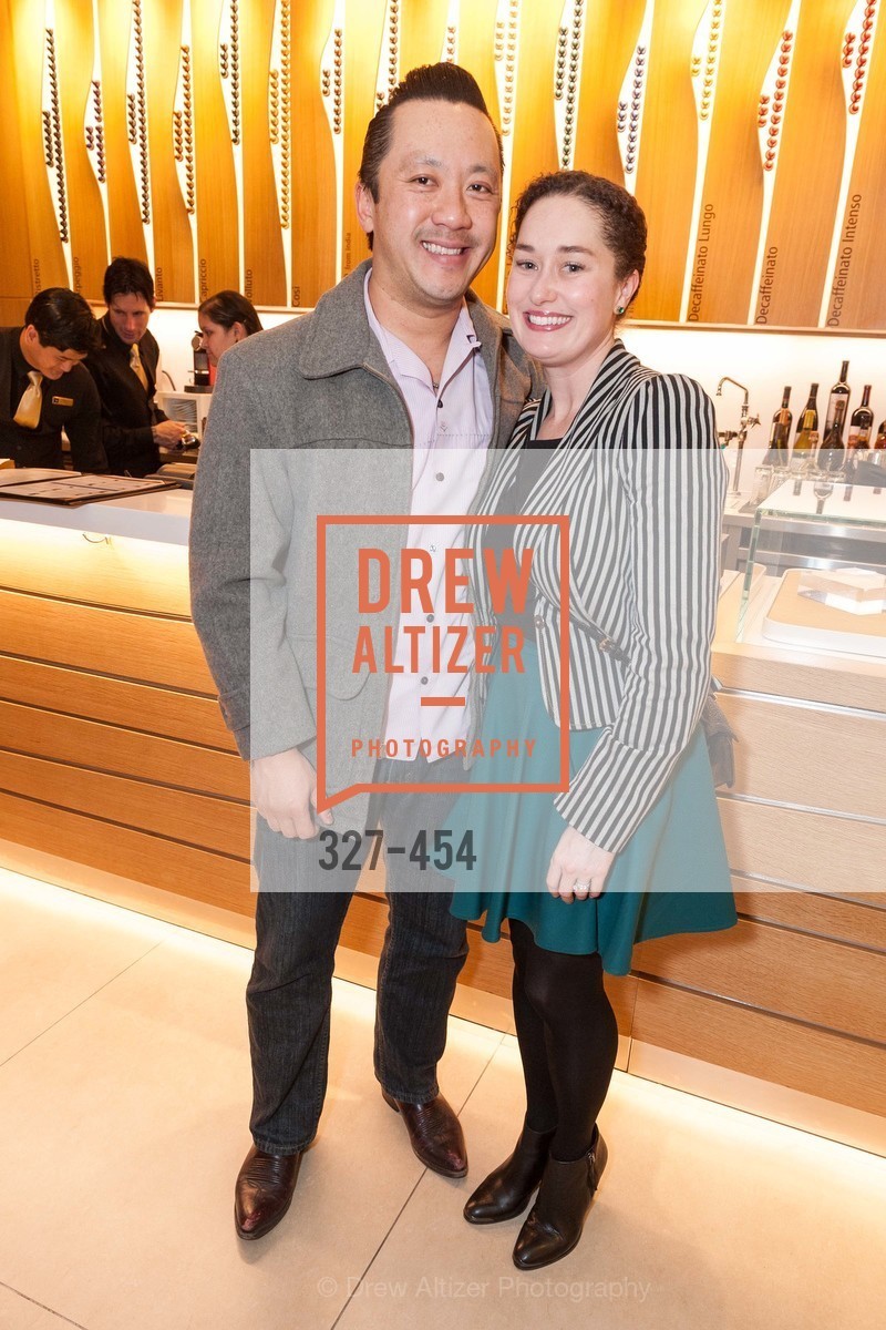 Mike Nguyen, Bridget Dixon, 2014 SAN FRANCISCO BALLET ENCORE! Kick-Off Party, US. Nespresso Boutique Bar, 90 Grant Avenue, January 7th, 2014,Drew Altizer, Drew Altizer Photography, full-service agency, private events, San Francisco photographer, photographer california