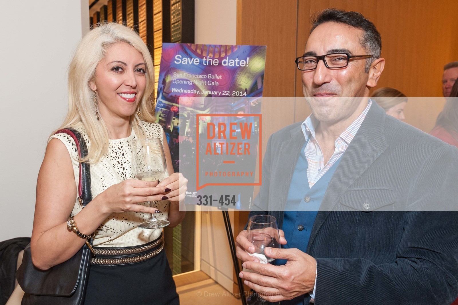 Simone Derayeh, Amir Borna, 2014 SAN FRANCISCO BALLET ENCORE! Kick-Off Party, US. Nespresso Boutique Bar, 90 Grant Avenue, January 7th, 2014,Drew Altizer, Drew Altizer Photography, full-service agency, private events, San Francisco photographer, photographer california