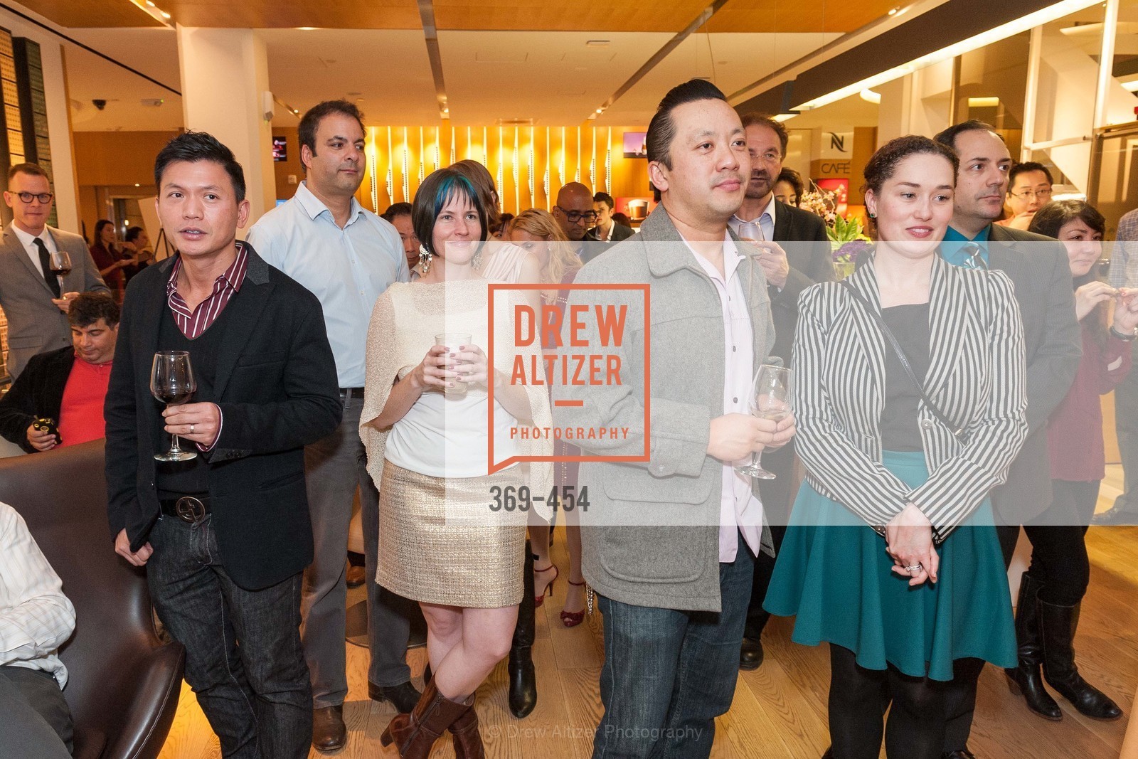 Joanna Winter, Mike Nguyen, Bridget Dixon, 2014 SAN FRANCISCO BALLET ENCORE! Kick-Off Party, US. Nespresso Boutique Bar, 90 Grant Avenue, January 7th, 2014,Drew Altizer, Drew Altizer Photography, full-service agency, private events, San Francisco photographer, photographer california