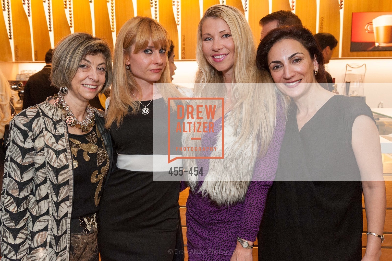 Ludmila Eggleton, Irina Kondratenko, Lena Gikkas, Irina Bragin, 2014 SAN FRANCISCO BALLET ENCORE! Kick-Off Party, US. Nespresso Boutique Bar, 90 Grant Avenue, January 7th, 2014,Drew Altizer, Drew Altizer Photography, full-service agency, private events, San Francisco photographer, photographer california