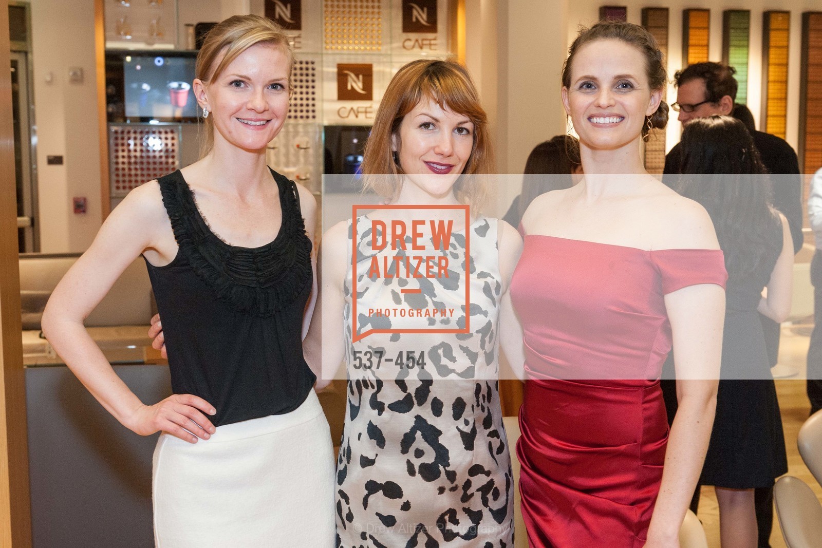 Greer Goings, Alyson Blume, 2014 SAN FRANCISCO BALLET ENCORE! Kick-Off Party, US. Nespresso Boutique Bar, 90 Grant Avenue, January 7th, 2014,Drew Altizer, Drew Altizer Photography, full-service agency, private events, San Francisco photographer, photographer california