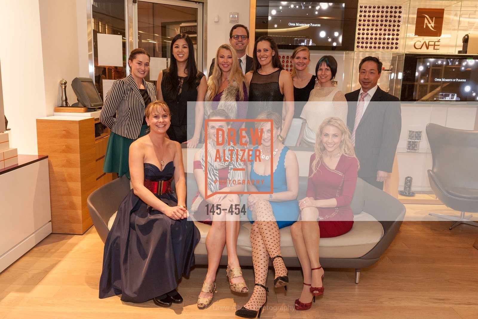 Bridget Dixon, Kelly Cramer, Emily Hu, Alyson Blume, Lena Gikkas, Justin Bank, Ashley Tudor, Jane Burkhard, Greer Goings, Joanna Winter, Robin Farmanfarmaian, Wilson Yan, 2014 SAN FRANCISCO BALLET ENCORE! Kick-Off Party, US. Nespresso Boutique Bar, 90 Grant Avenue, January 7th, 2014,Drew Altizer, Drew Altizer Photography, full-service agency, private events, San Francisco photographer, photographer california