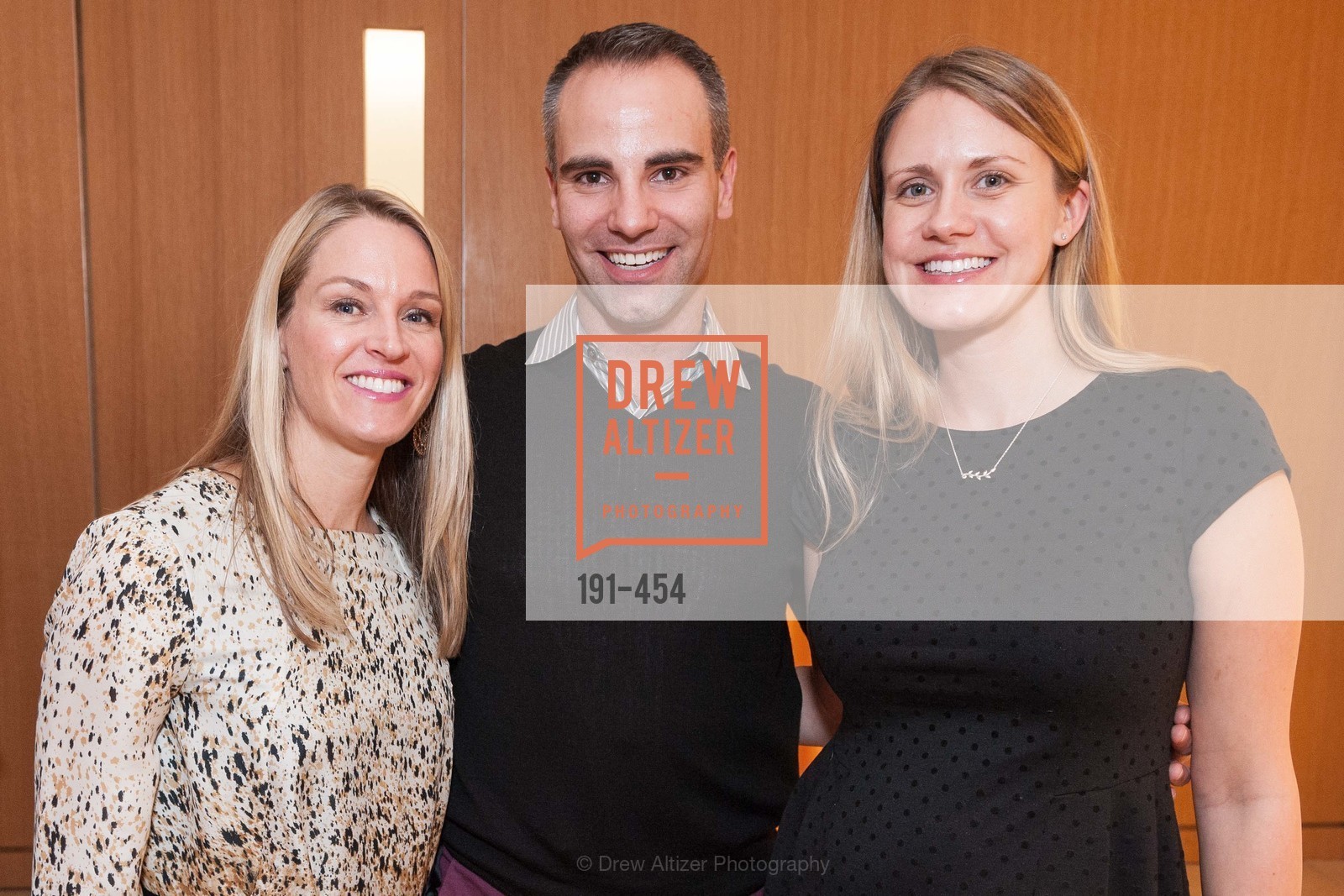 Julia Nottebohm, Darren Anderson, Ingrid Roman, 2014 SAN FRANCISCO BALLET ENCORE! Kick-Off Party, US. Nespresso Boutique Bar, 90 Grant Avenue, Photo #191-454 Julia Nottebohm, Darren Anderson, Ingrid Roman, Photo #191-454