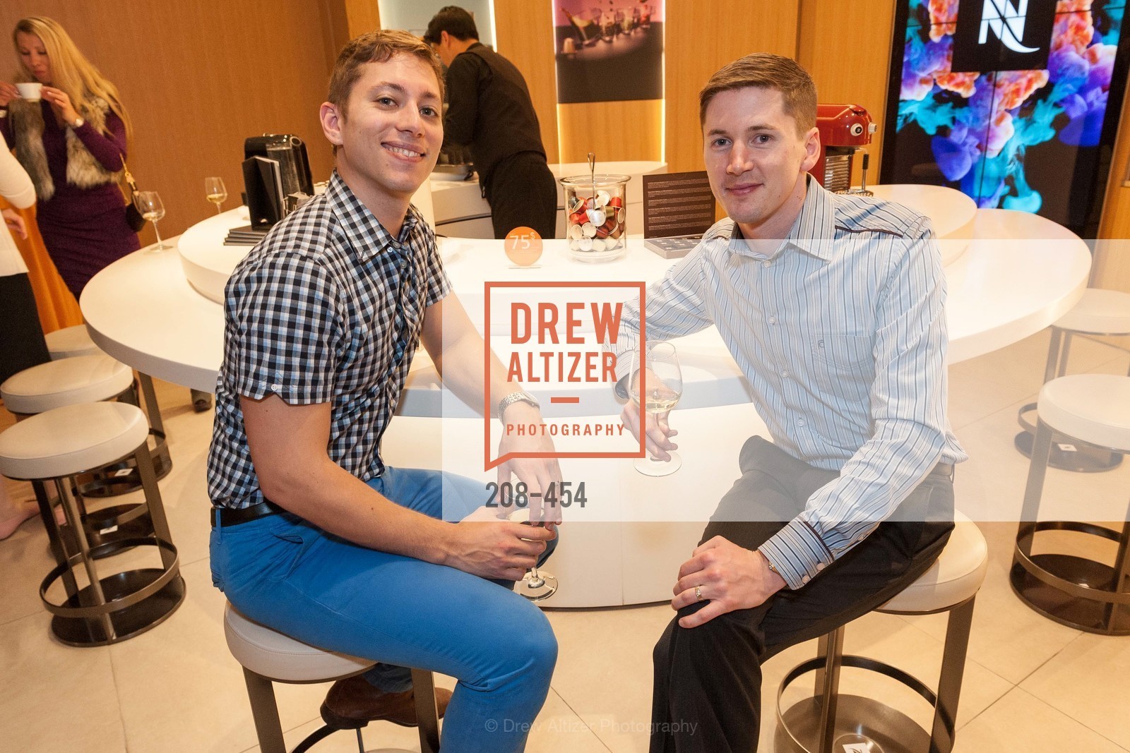 Aaron Perlstein, Jeremy Kiefner, 2014 SAN FRANCISCO BALLET ENCORE! Kick-Off Party, US. Nespresso Boutique Bar, 90 Grant Avenue, January 7th, 2014,Drew Altizer, Drew Altizer Photography, full-service event agency, private events, San Francisco photographer, photographer California