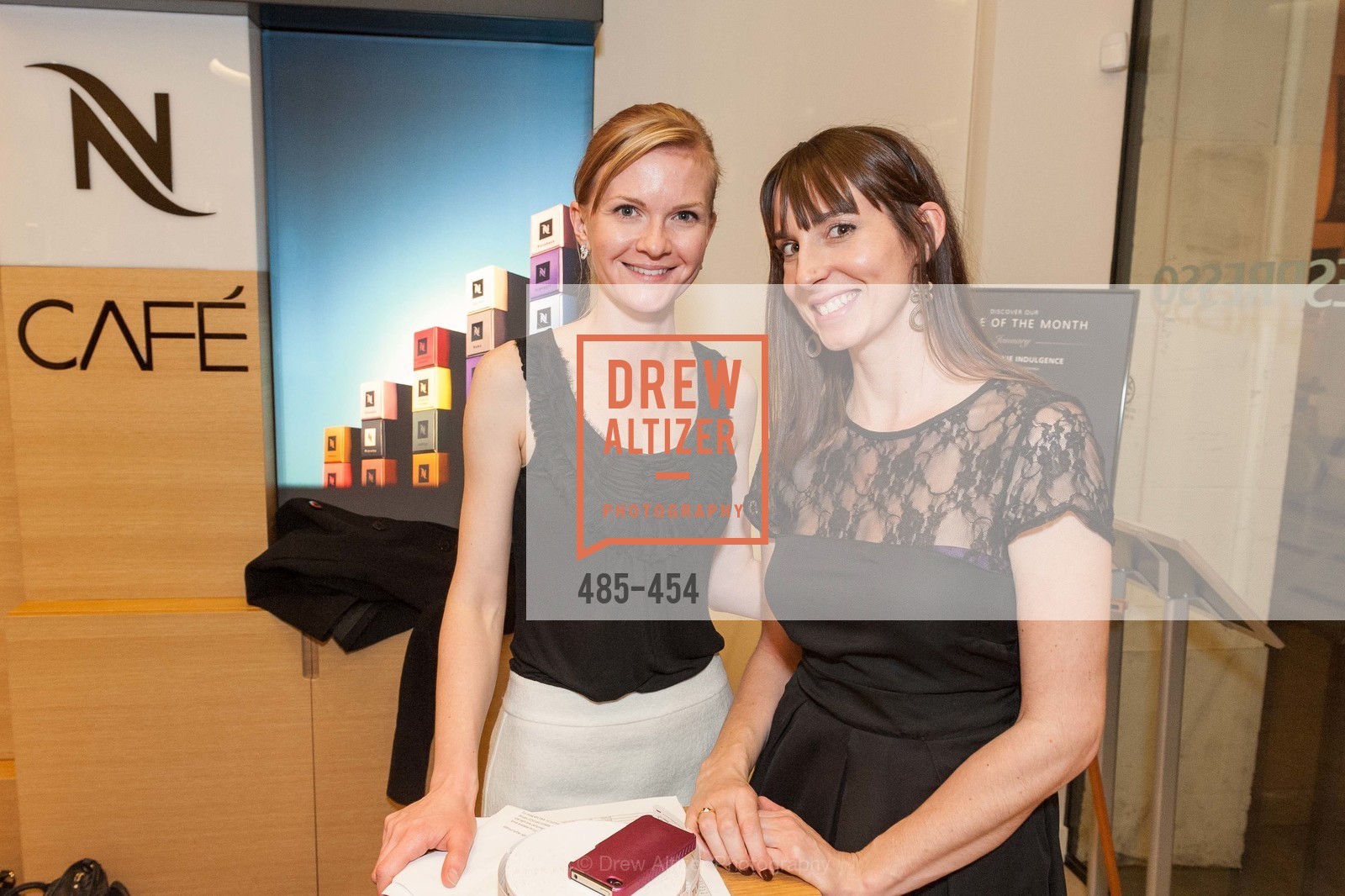 Greer Goings, April Johnston, 2014 SAN FRANCISCO BALLET ENCORE! Kick-Off Party, US. Nespresso Boutique Bar, 90 Grant Avenue, January 7th, 2014,Drew Altizer, Drew Altizer Photography, full-service agency, private events, San Francisco photographer, photographer california