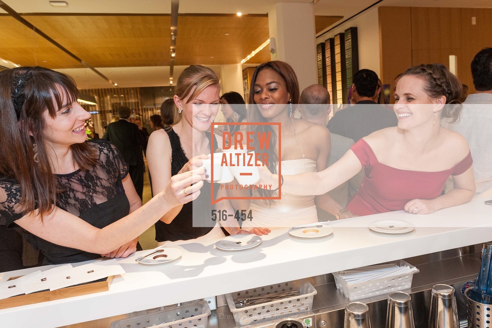 April Johnston, Greer Goings, Vanessa Jean Baptiste, Alyson Blume, 2014 SAN FRANCISCO BALLET ENCORE! Kick-Off Party, US. Nespresso Boutique Bar, 90 Grant Avenue, January 7th, 2014,Drew Altizer, Drew Altizer Photography, full-service agency, private events, San Francisco photographer, photographer california