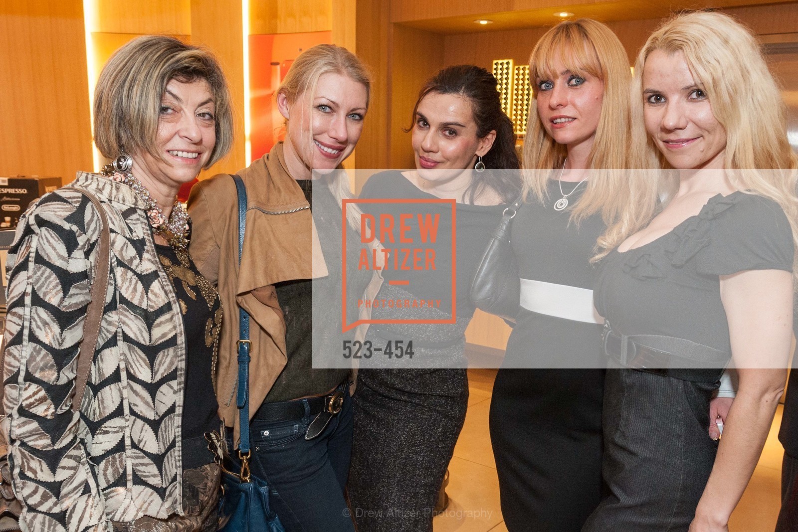 Ludmila Eggleton, Lana Dobbs, Maya Gervis, Irina Kondratenko, 2014 SAN FRANCISCO BALLET ENCORE! Kick-Off Party, US. Nespresso Boutique Bar, 90 Grant Avenue, January 7th, 2014,Drew Altizer, Drew Altizer Photography, full-service agency, private events, San Francisco photographer, photographer california