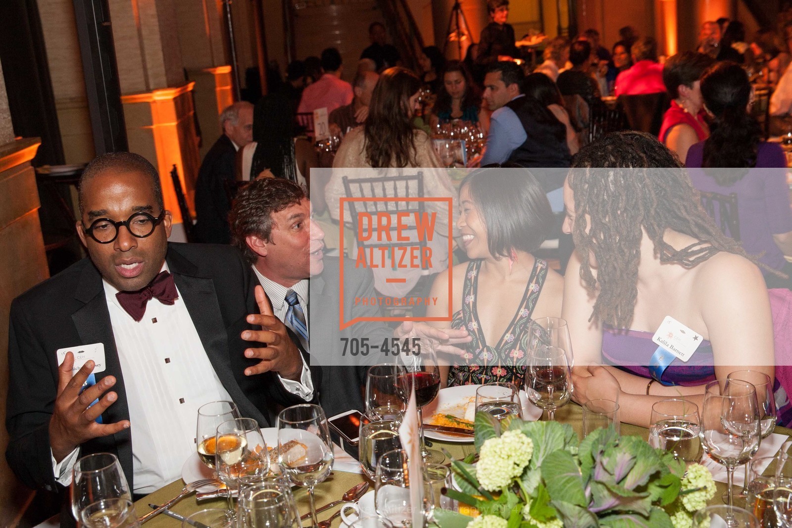 Michael Dorsey, Max Weintraub, Christina Cordero, Kalila Barnett, CENTER FOR ENVIRONMENTAL HEALTH Gala 2014 at the Bently Reserve, Bently Reserve. 301 Battery Street, May 8th, 2014, Photo #705-4545 Michael Dorsey, Max Weintraub, Christina Cordero, Kalila Barnett, Photo #705-4545