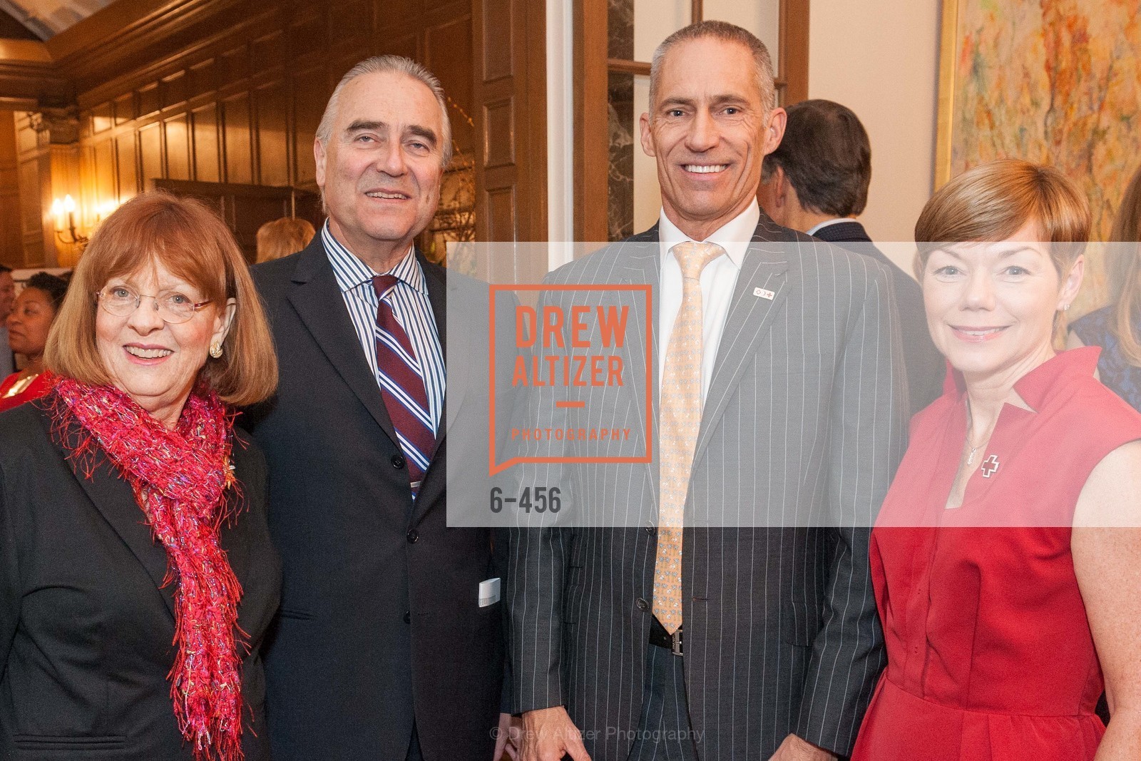 Mary Cranston, Peter Rothen, Mark Cloutier, Paula Downey, RED CROSS San Francisco 2014 Consulate Reception, US. German Consulate, Photo #6-456 Mary Cranston, Peter Rothen, Mark Cloutier, Paula Downey, Photo #6-456