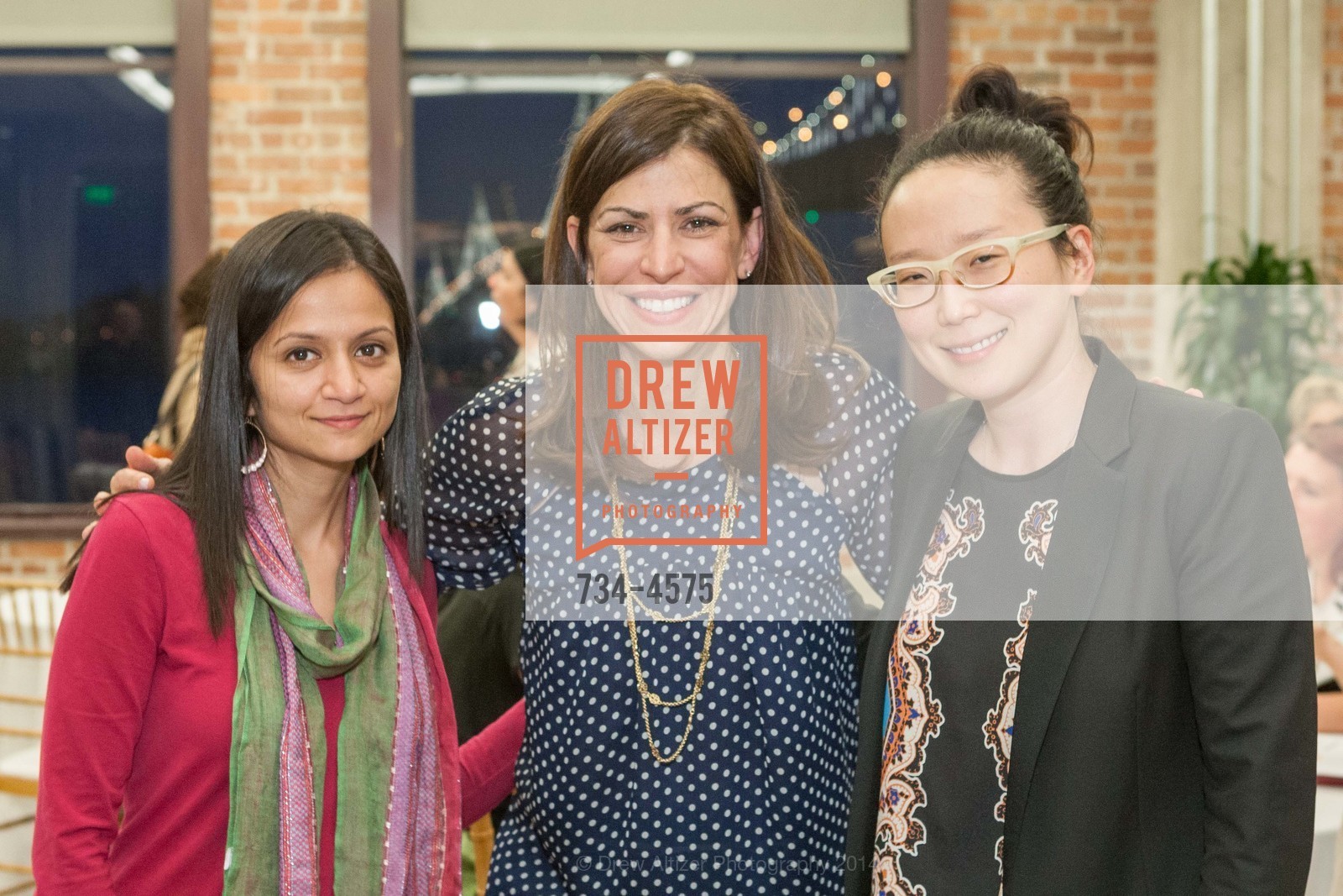 Javitha Raghaban, Susan Sarich, Cat Chong, ELIZABETH STREET CAPITAL - San Francisco, US, April 16th, 2014, Photo #734-4575 Javitha Raghaban, Susan Sarich, Cat Chong, Photo #734-4575