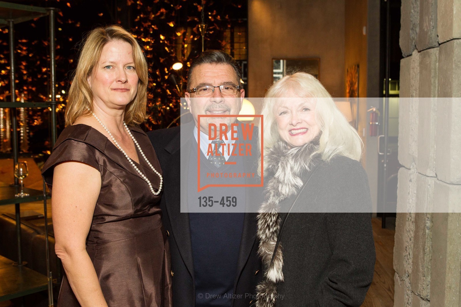 Ann Baer, Frank Espina, Andrea Espina, 2014 SAN FRANCISCO BALLET OPENING NIGHT GALA Patron and Sponsor Reception, US. US, January 14th, 2014,Drew Altizer, Drew Altizer Photography, full-service agency, private events, San Francisco photographer, photographer california