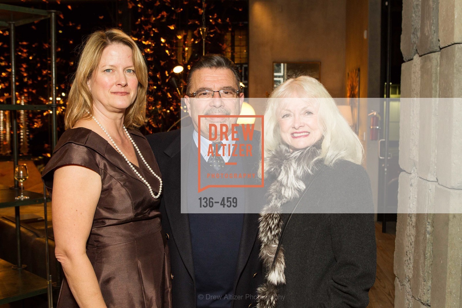 Ann Baer, Frank Espina, Andrea Espina, 2014 SAN FRANCISCO BALLET OPENING NIGHT GALA Patron and Sponsor Reception, US. US, January 14th, 2014,Drew Altizer, Drew Altizer Photography, full-service agency, private events, San Francisco photographer, photographer california