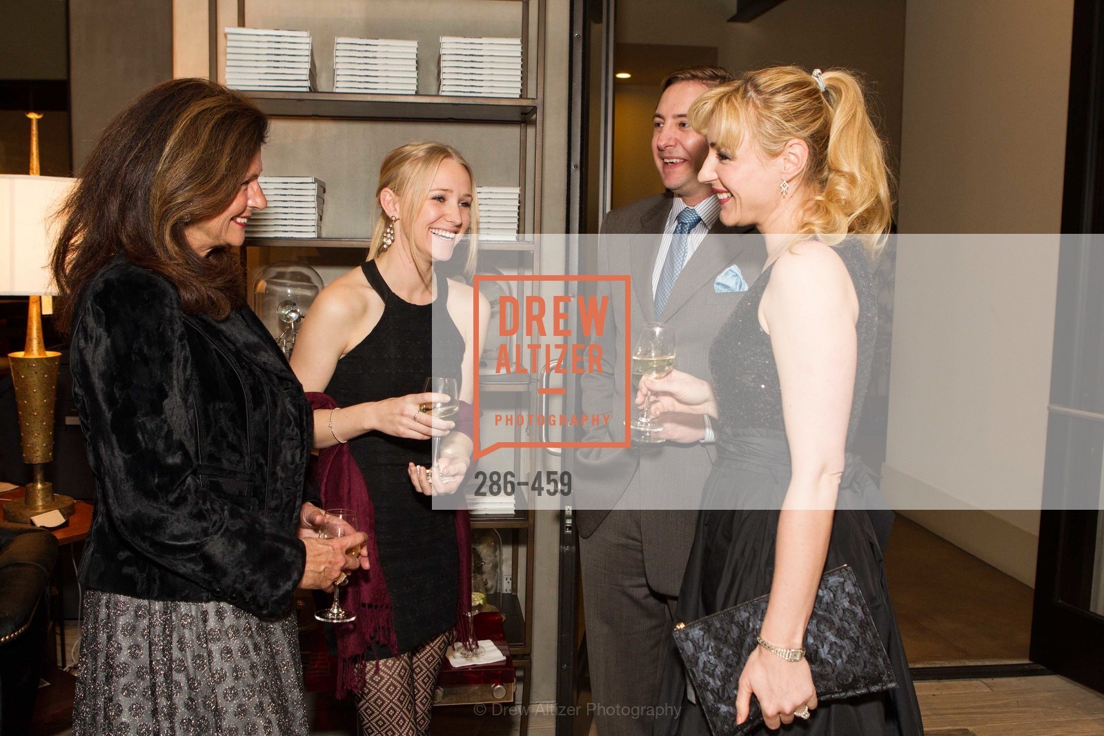 Linda Zider, Juliana Del Beccaro, Brian Gustafson, Liza Gustafson, 2014 SAN FRANCISCO BALLET OPENING NIGHT GALA Patron and Sponsor Reception, US. US, January 14th, 2014,Drew Altizer, Drew Altizer Photography, full-service agency, private events, San Francisco photographer, photographer california