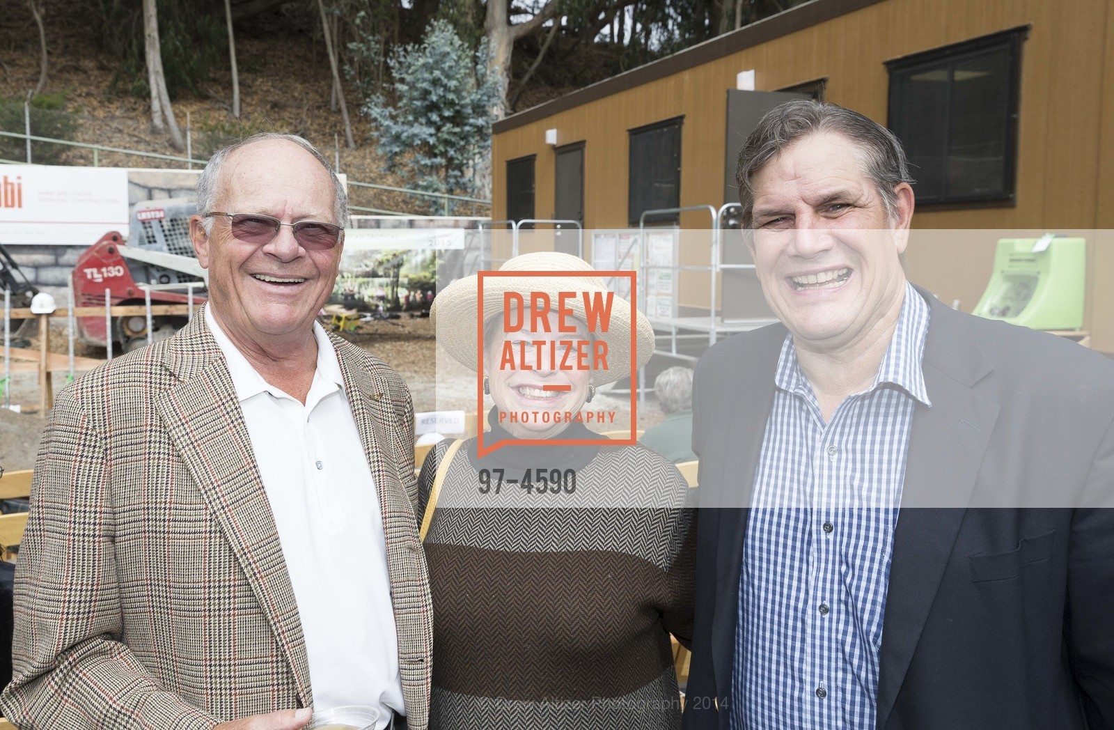 Mike Hooker, Connie Hooker, Bill Hudson, SF ZOO and KORET-TAUBE South American Tropical Forest and Aviary Groundbreaking Ceremony, US, September 23rd, 2014, Photo #97-4590 Mike Hooker, Connie Hooker, Bill Hudson, Photo #97-4590