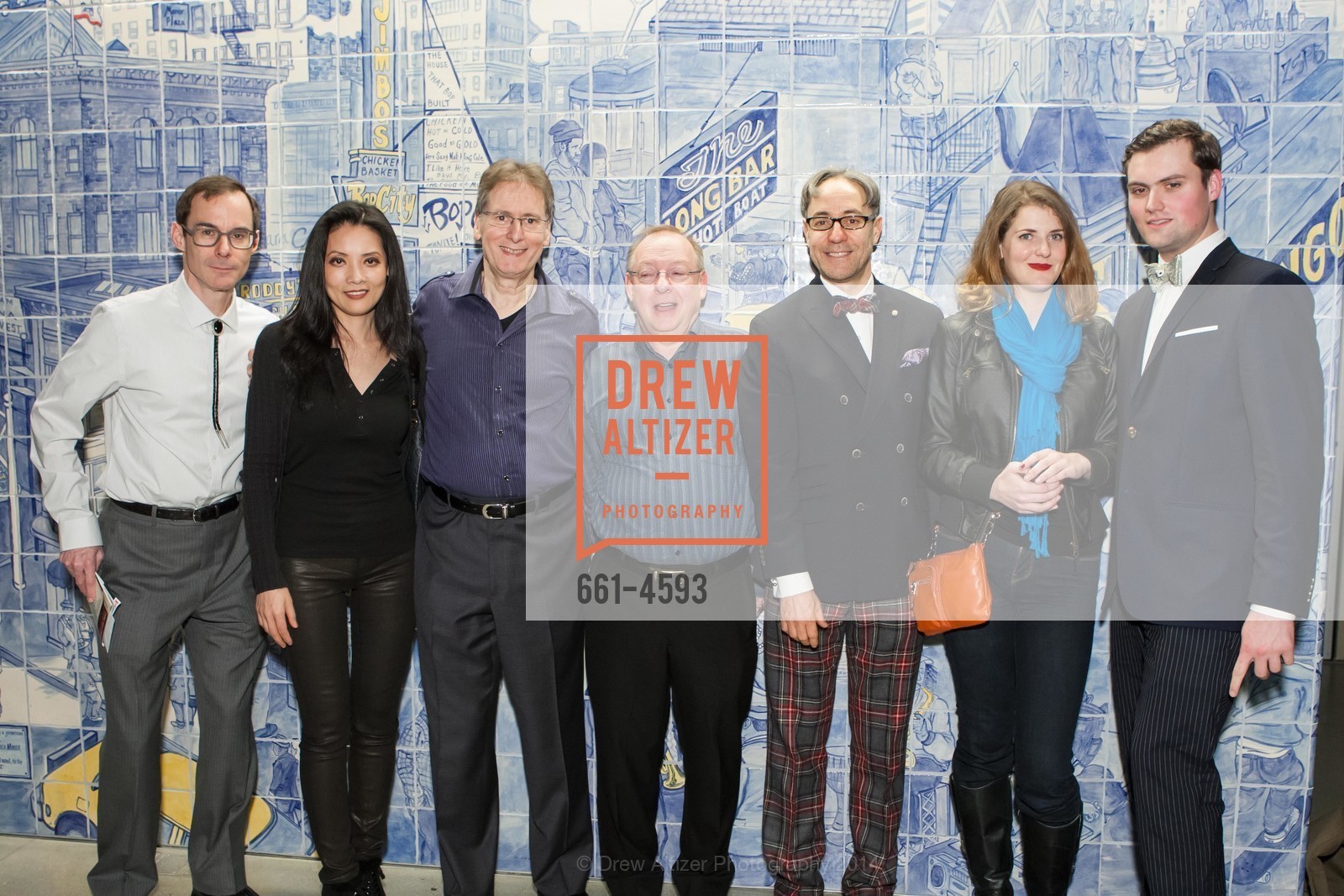 David Bowles, Ya-Fei Chuang, Robert Levin, Nicholas McGegan, Tamer Ilkay, Kelsey Ryburn, Romain Colignon, SESSIONS: A Tale of Two Keyboards, US, February 6th, 2014, Photo #661-4593 David Bowles, Ya-Fei Chuang, Robert Levin, Nicholas McGegan, Tamer Ilkay, Kelsey Ryburn, Romain Colignon, Photo #661-4593