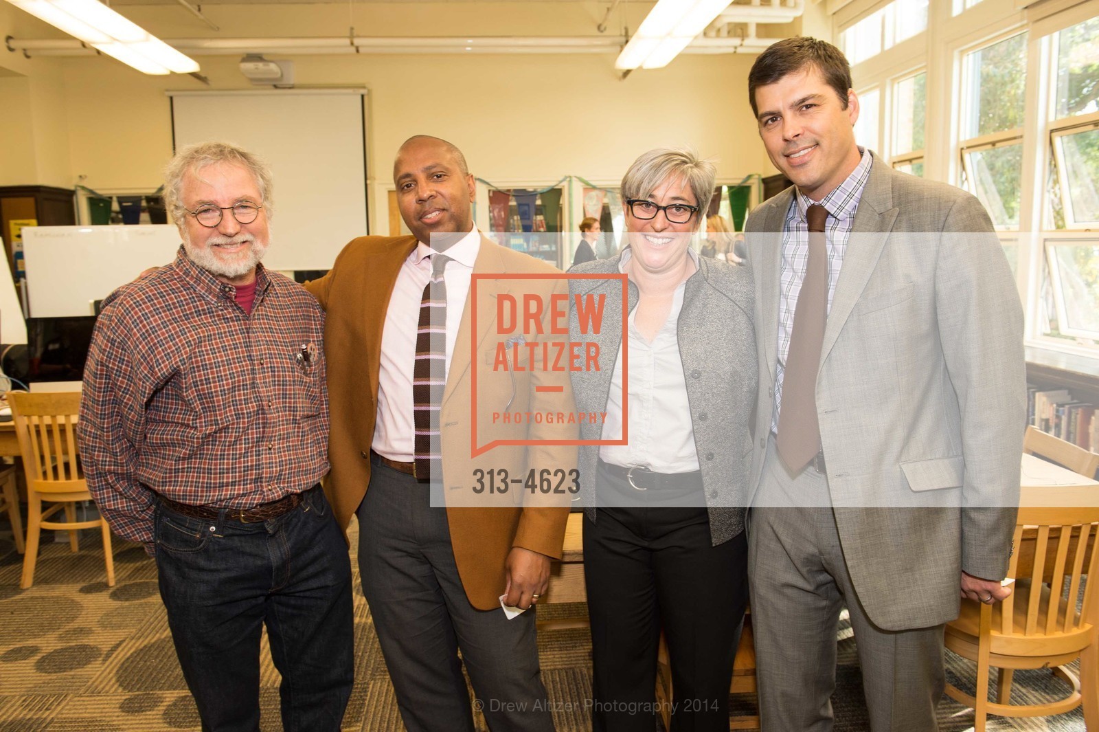 Bruce Cohen, Mike Davis, Sharon Olken, MIchael Fuller, Gateway Public Schools - 12TH ANNUAL MATTERS OF THE MIND LUNCHEON featuring DAVID KELLEY, US, October 17th, 2014, Photo #313-4623 Bruce Cohen, Mike Davis, Sharon Olken, MIchael Fuller, Photo #313-4623