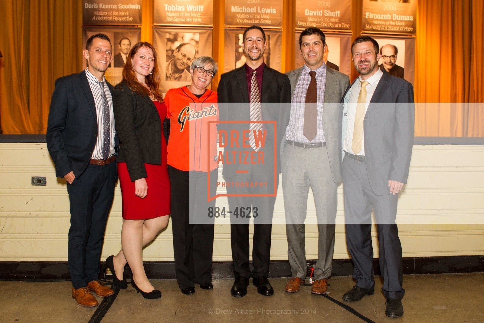 Chad Slife, Yulia Kagan-White, Sharon Olken, Aaron White, MIchael Fuller, Aaron Watson, Gateway Public Schools - 12TH ANNUAL MATTERS OF THE MIND LUNCHEON featuring DAVID KELLEY, US, October 17th, 2014, Photo #884-4623 Chad Slife, Yulia Kagan-White, Sharon Olken, Aaron White, MIchael Fuller, Aaron Watson, Photo #884-4623