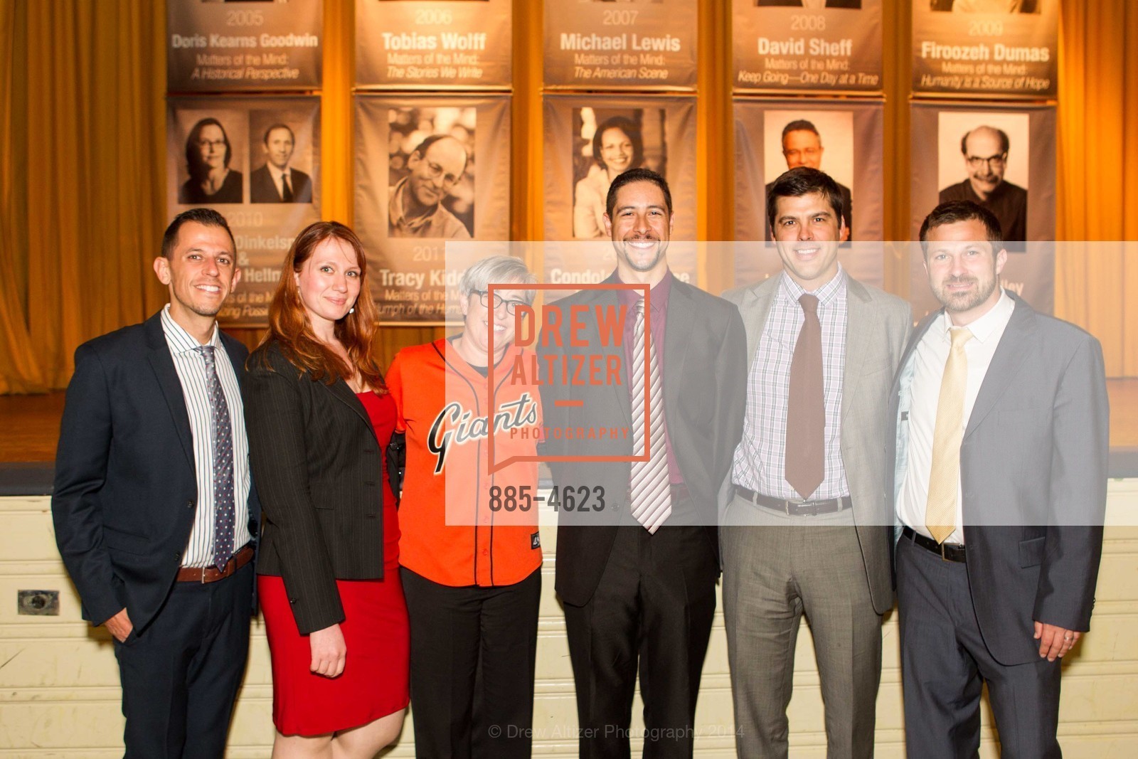 Chad Slife, Yulia Kagan-White, Sharon Olken, Aaron White, MIchael Fuller, Aaron Watson, Gateway Public Schools - 12TH ANNUAL MATTERS OF THE MIND LUNCHEON featuring DAVID KELLEY, US, October 17th, 2014, Photo #885-4623 Chad Slife, Yulia Kagan-White, Sharon Olken, Aaron White, MIchael Fuller, Aaron Watson, Photo #885-4623