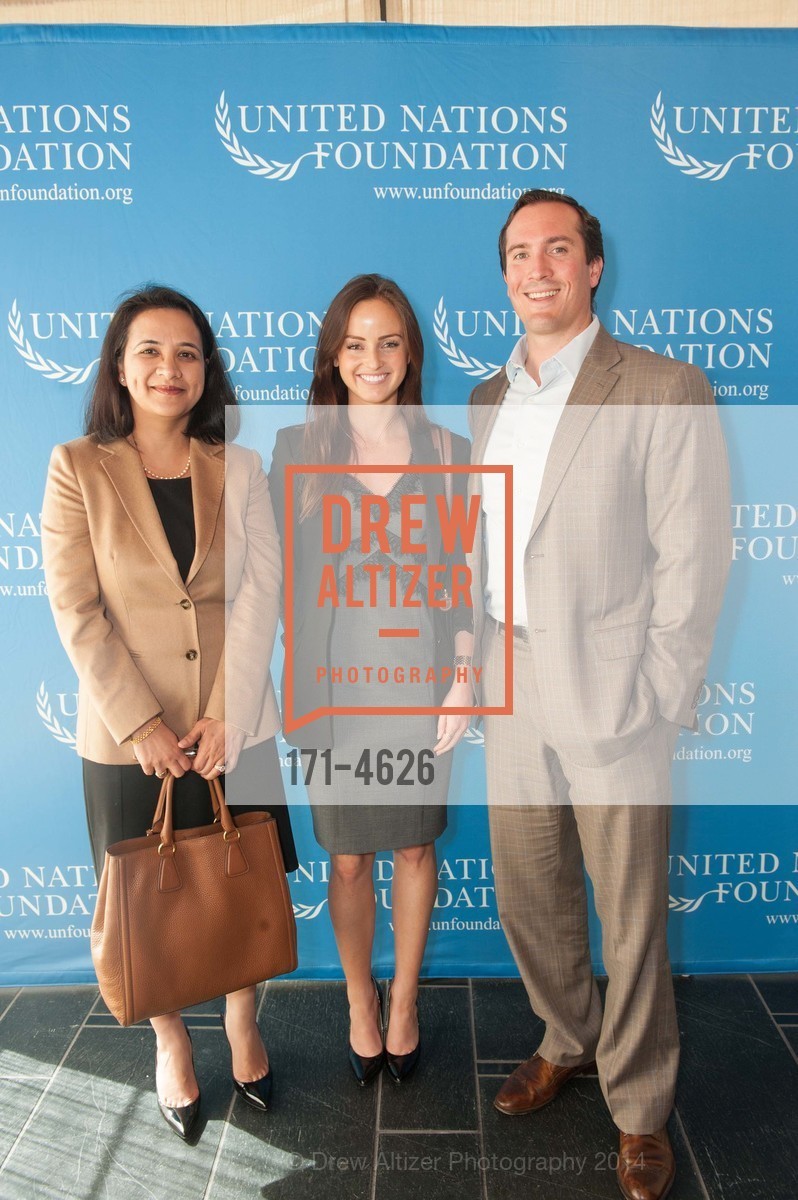Shruti Gauba, Amanda Groves, Kevin Border, UNITED NATIONS FOUNDATION's International Women's Day at Rosewood Hotel, US, March 11th, 2014, Photo #171-4626 Shruti Gauba, Amanda Groves, Kevin Border, Photo #171-4626