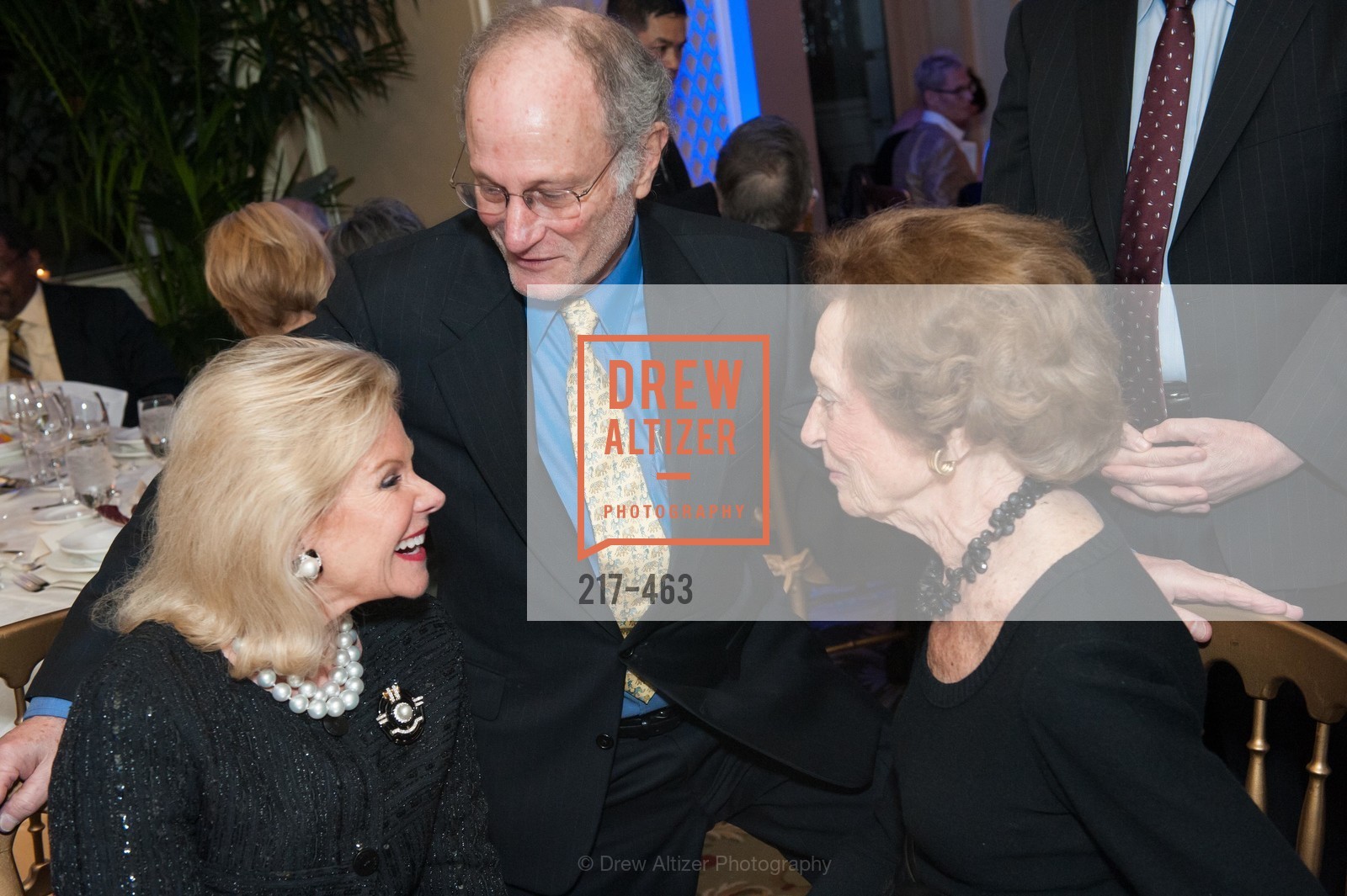 Dede Wilsey, Jeffrey Golden, Doris Fisher, UCSF Nina Ireland Program for Lung Health Dinner, US. The Terrace Room, The Ritz-Carlton Hotel, January 15th, 2014,Drew Altizer, Drew Altizer Photography, full-service agency, private events, San Francisco photographer, photographer california