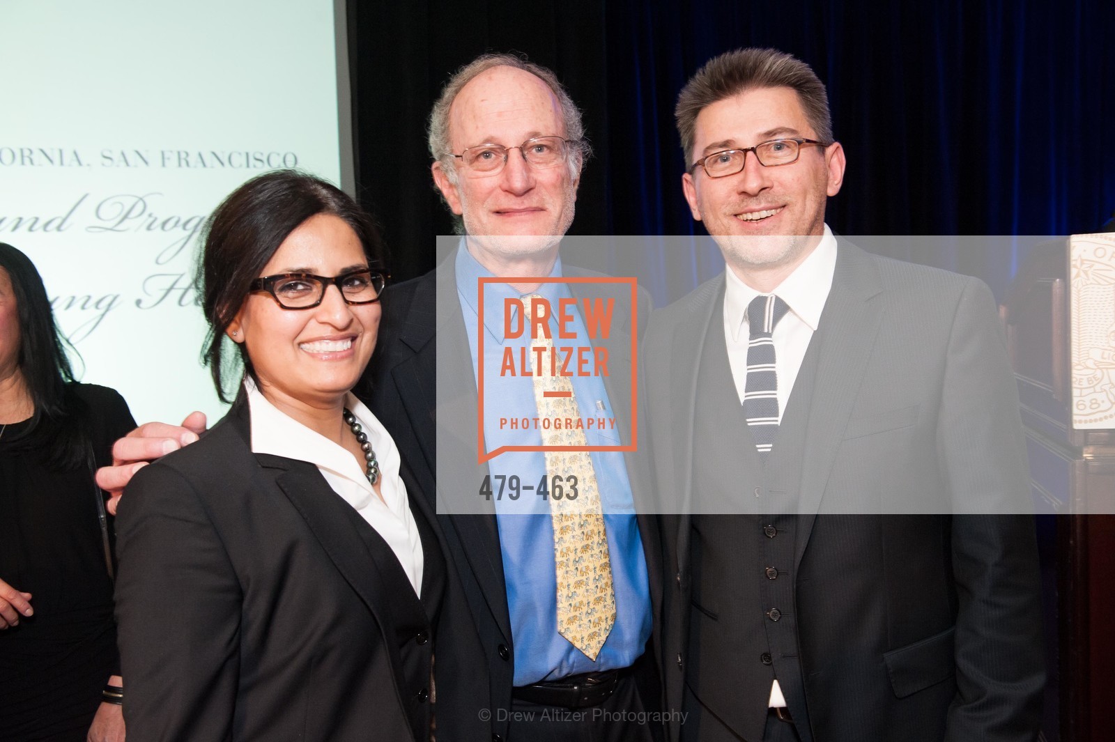 Jasleen Kukreja, Jeffrey Golden, Mark Brzezinski, UCSF Nina Ireland Program for Lung Health Dinner, US. The Terrace Room, The Ritz-Carlton Hotel, January 15th, 2014,Drew Altizer, Drew Altizer Photography, full-service agency, private events, San Francisco photographer, photographer california